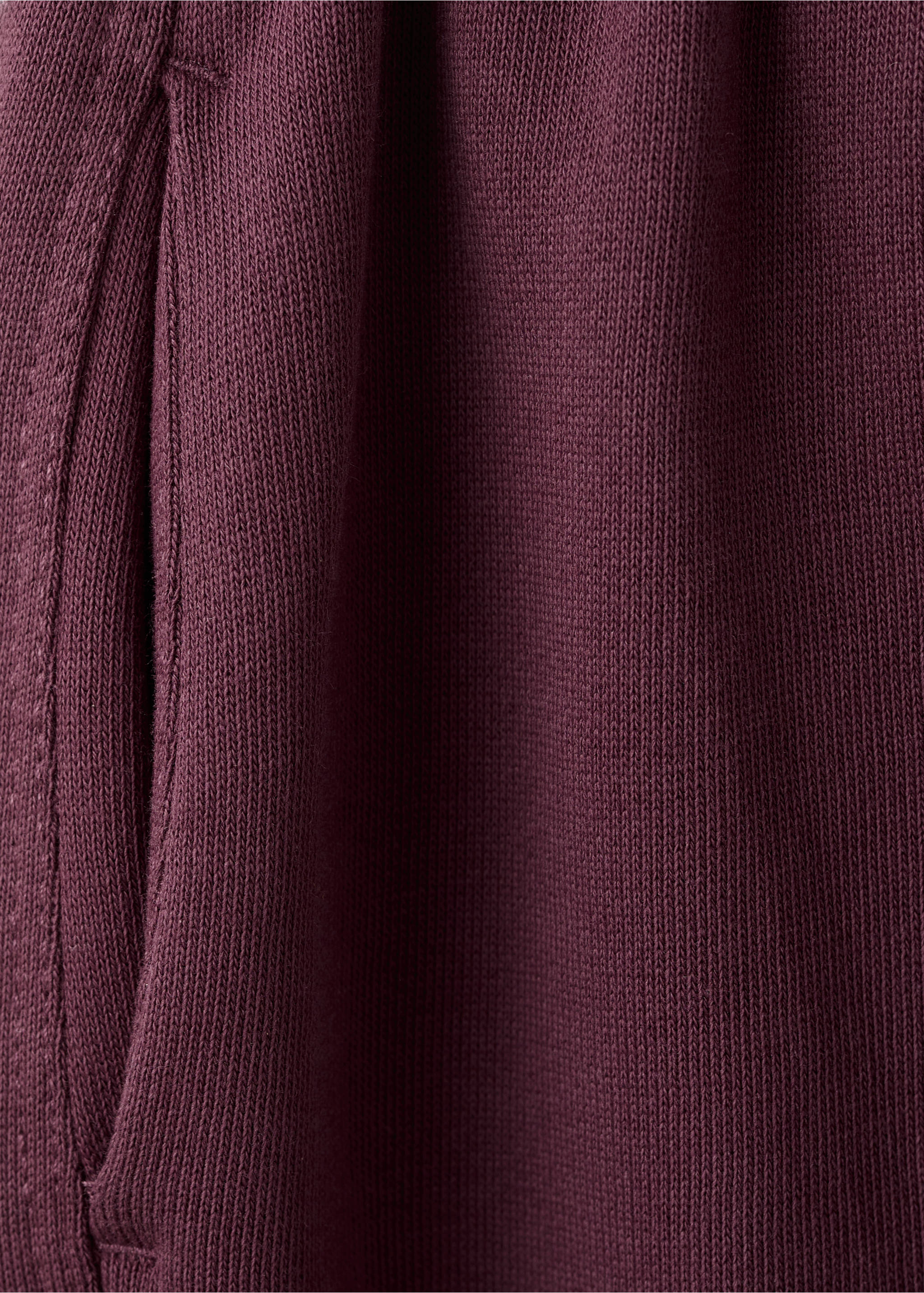 Cotton jogger-style trousers - Details of the article 0, Wine. Ref: 27071260-00.