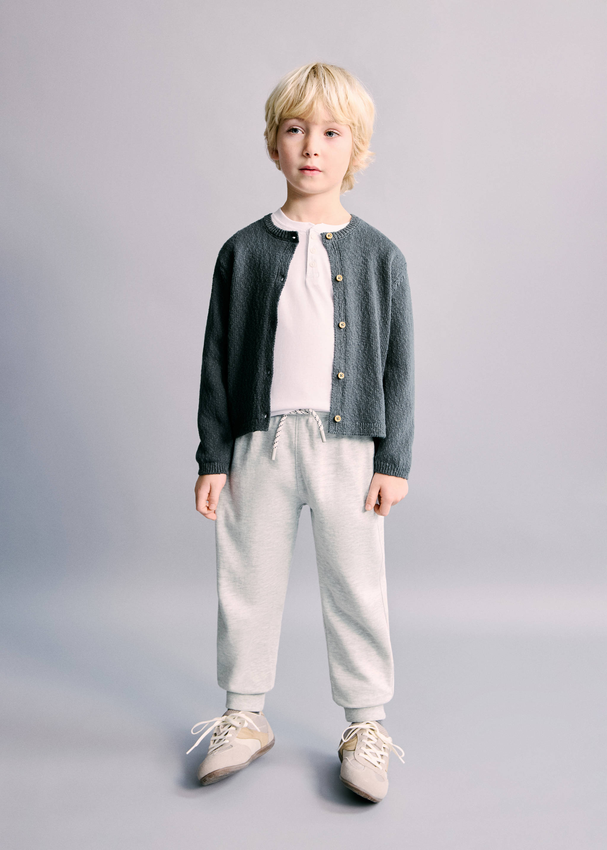 Cotton jogger-style trousers - General plane