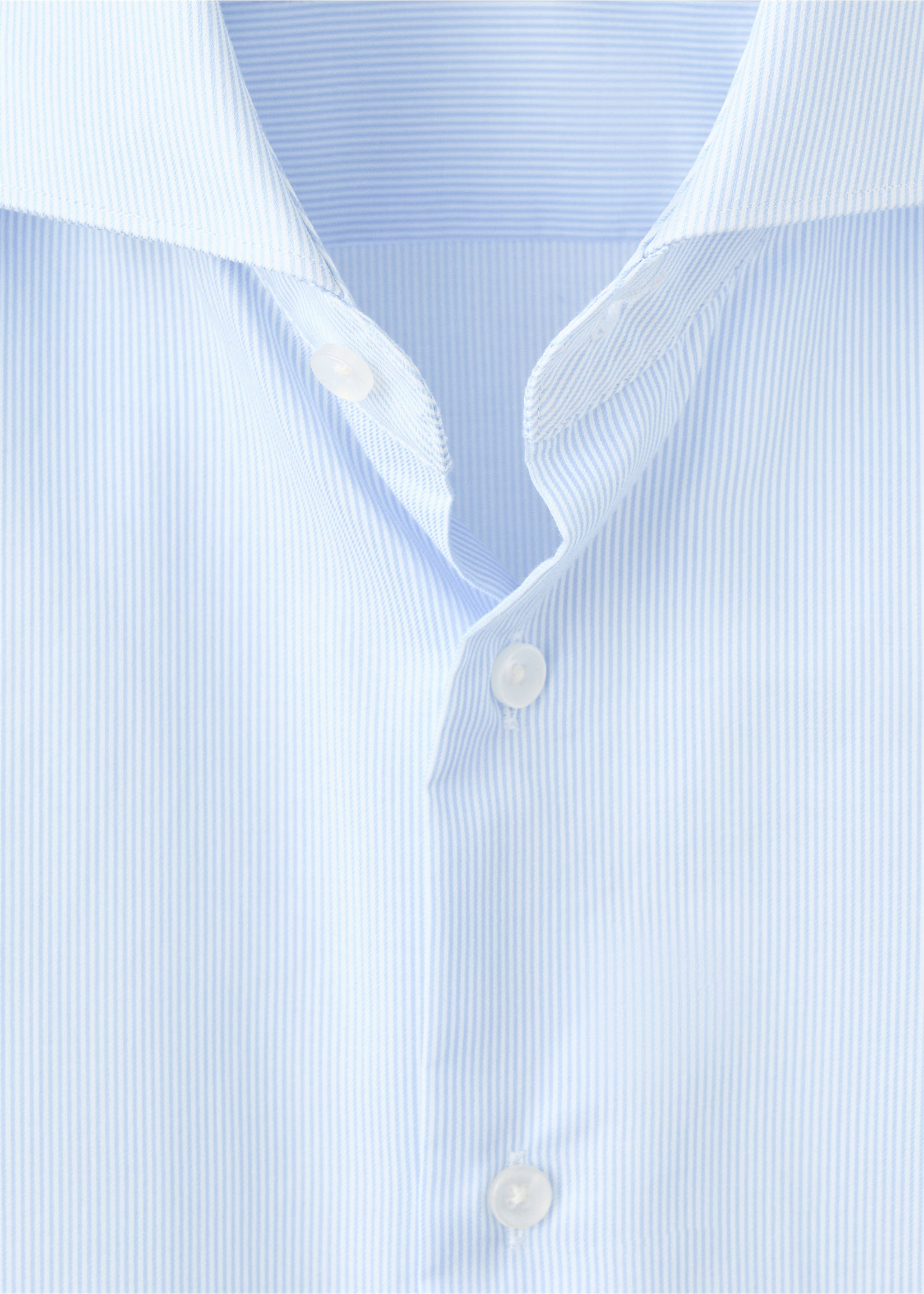 修身款式千道条纹西装衬衫 - null, 天蓝. Ref: 27071261-00.