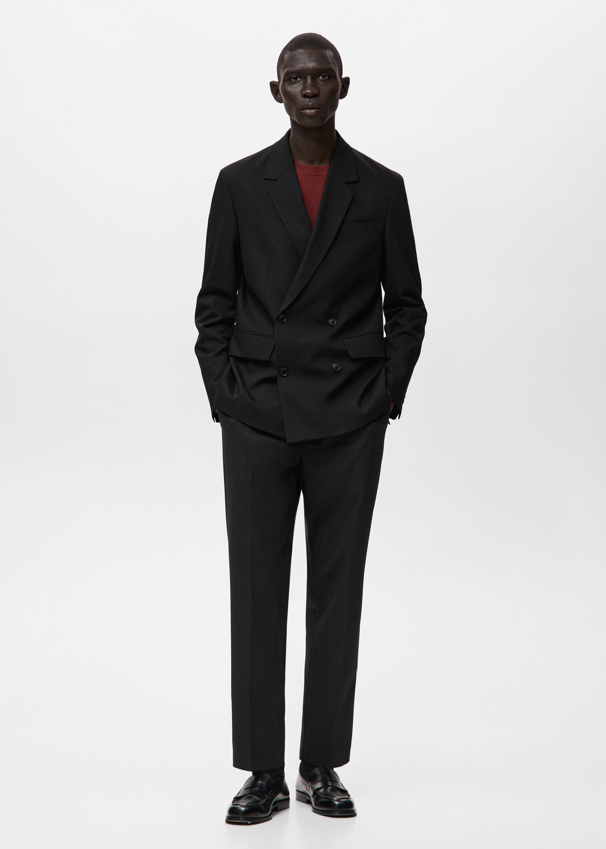 Костюмный пиджак Boston regular fit с двубортной застежкой - Общий план