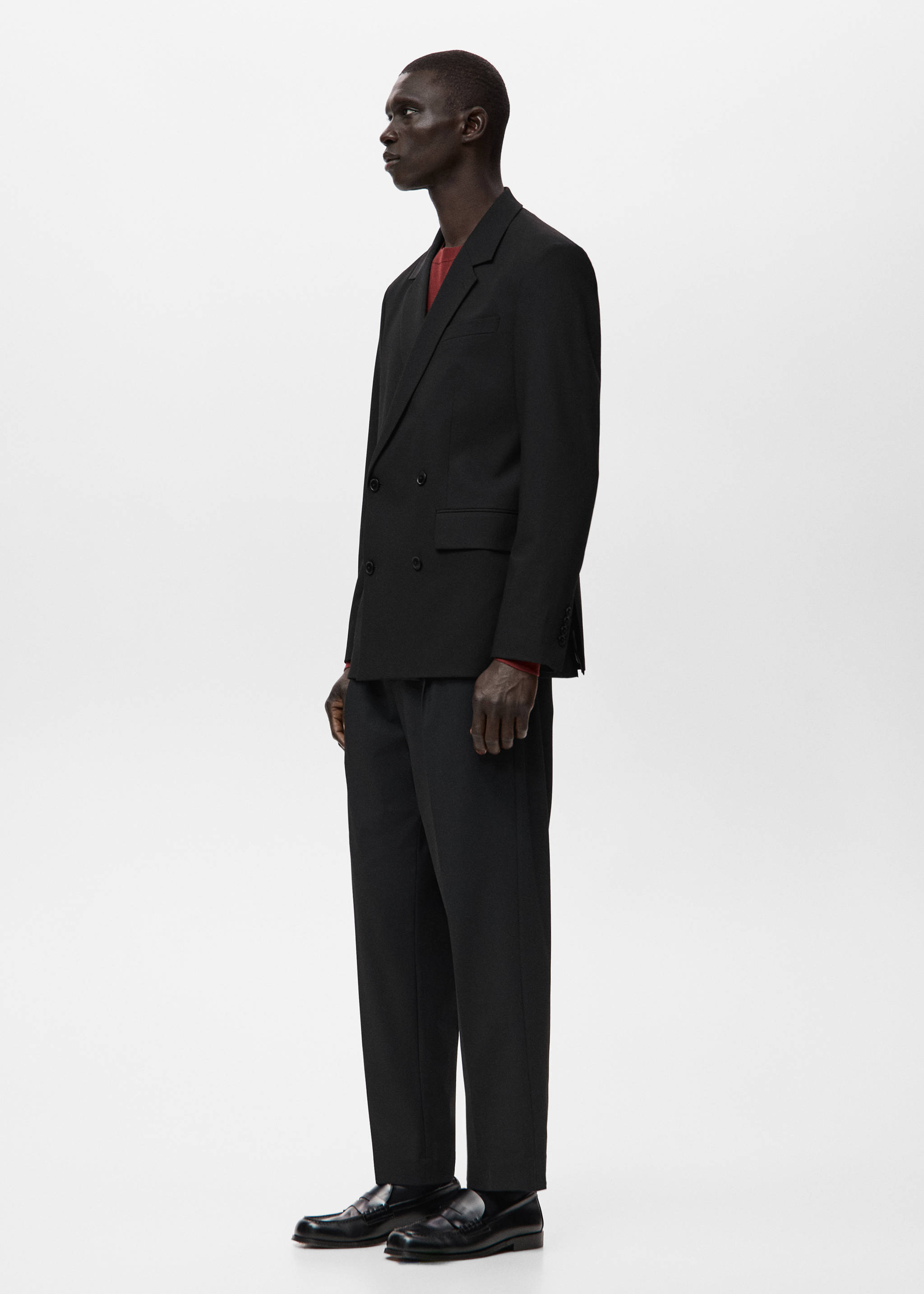 Костюмный пиджак Boston regular fit с двубортной застежкой - Деталь изделия 2