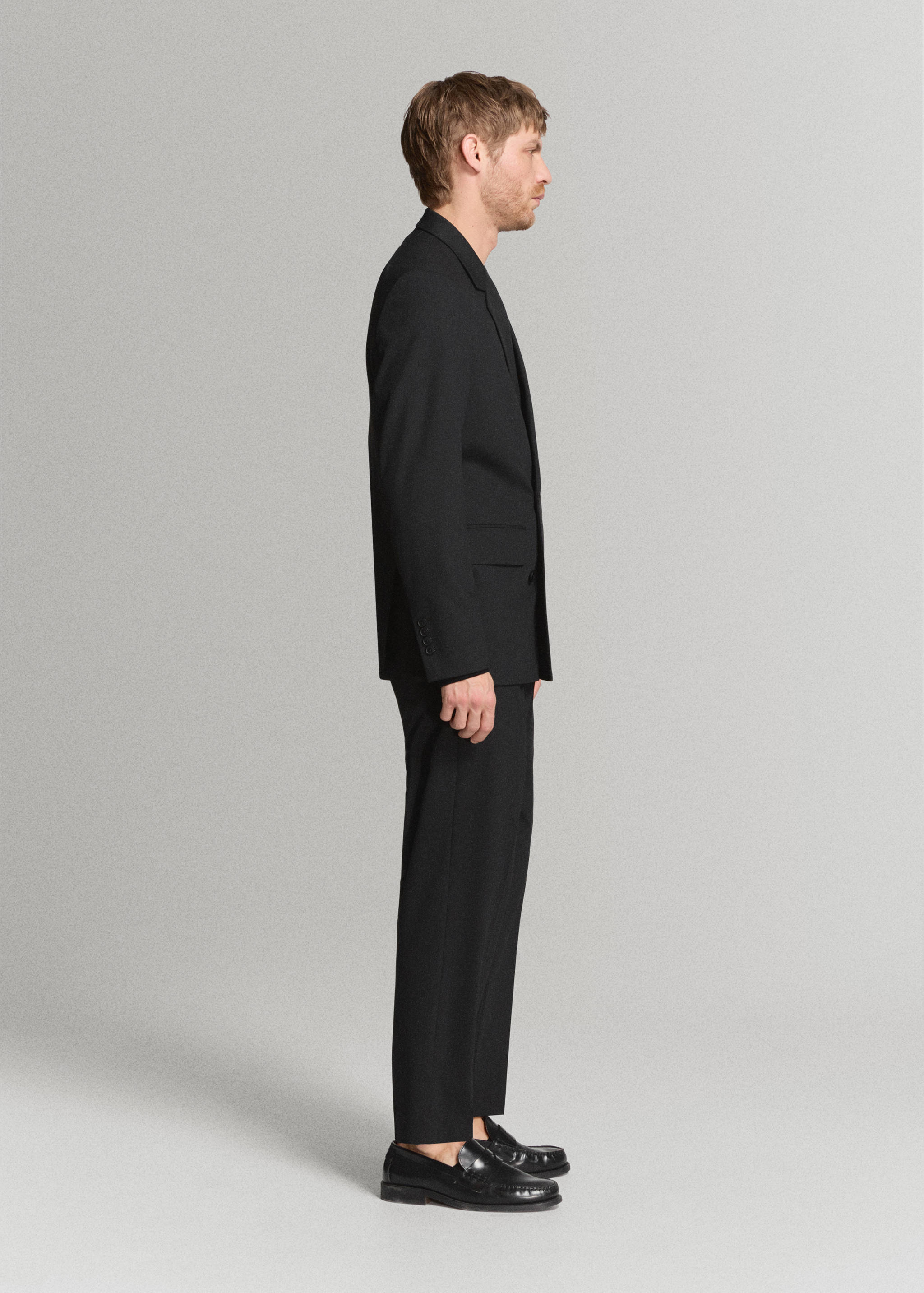 Boston regular-fit double-breasted suit jacket - Details of the article 2