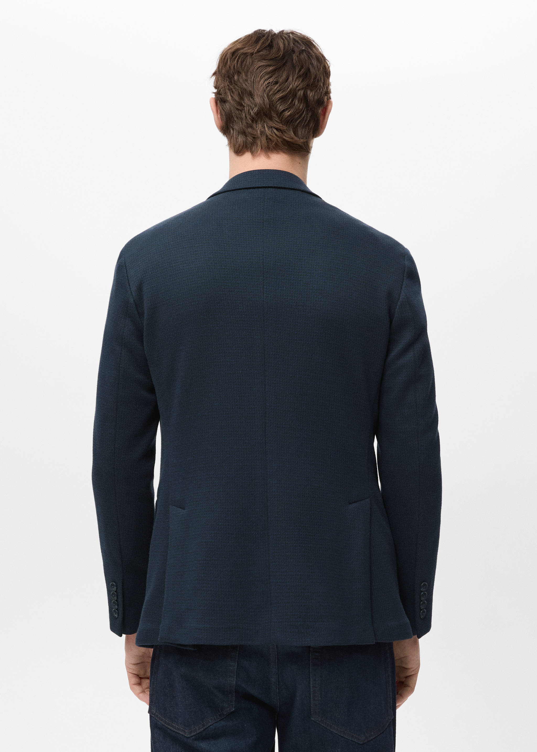 Veste slim fit microstructure - Verso de l’article