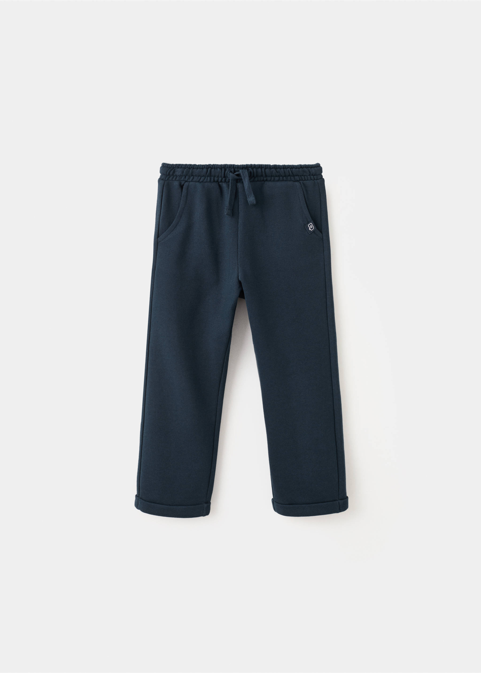 Cotton drawstring joggers - Article without model, Navy. Ref: 27071268-00.