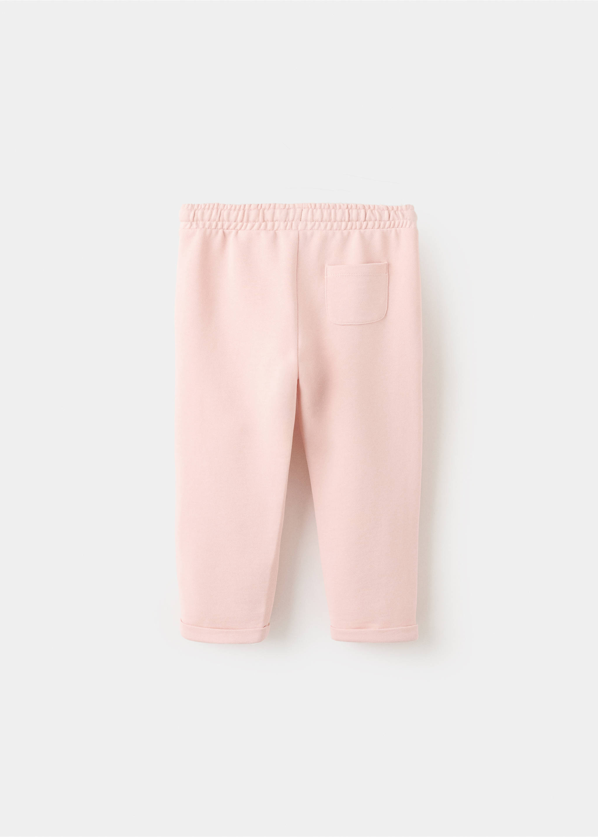 Joggers algodón cordón - Reverso del artículo, Rosa. Ref: 27071268-00.