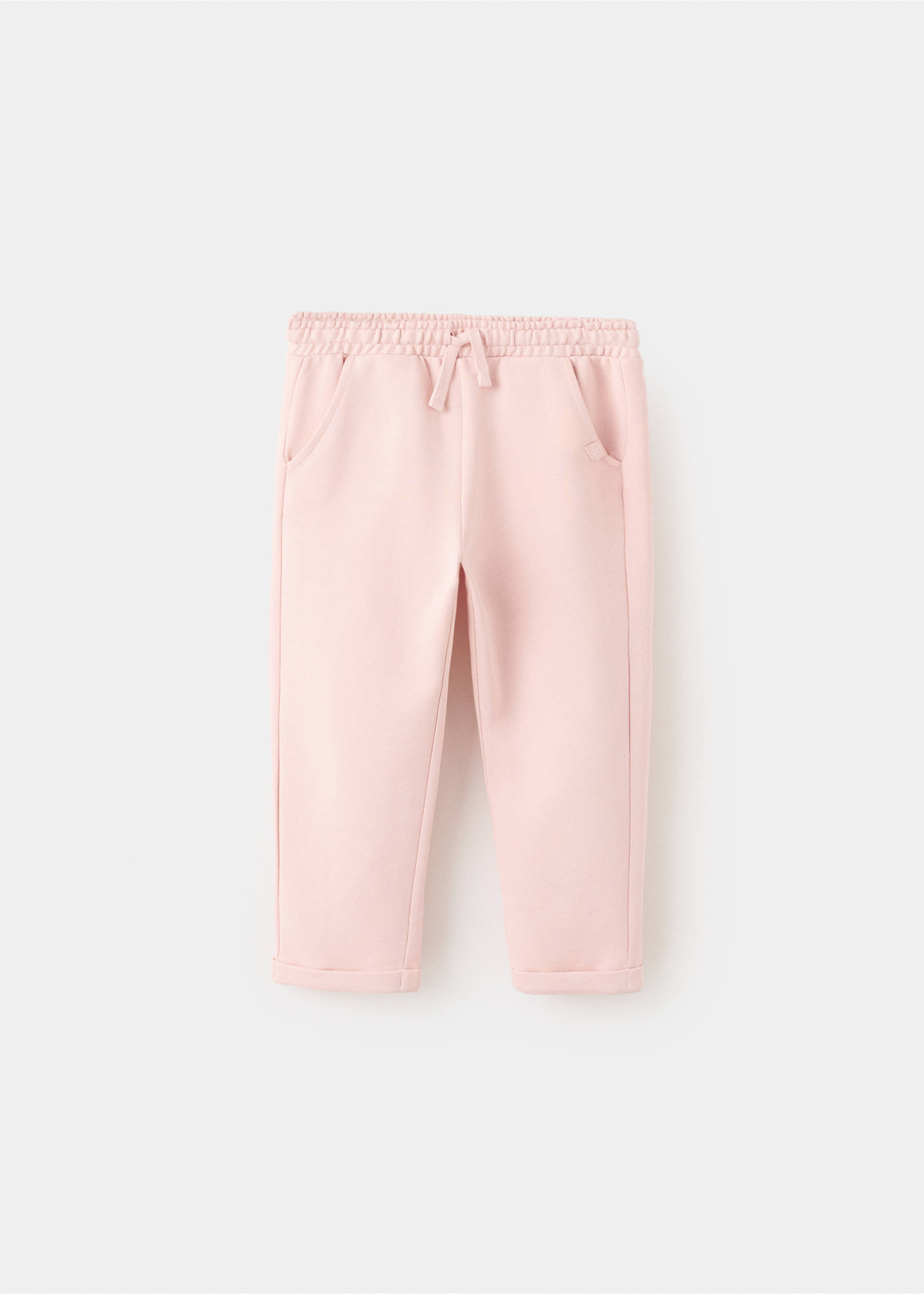 Cotton drawstring joggers - Article without model, Pink. Ref: 27071268-00.