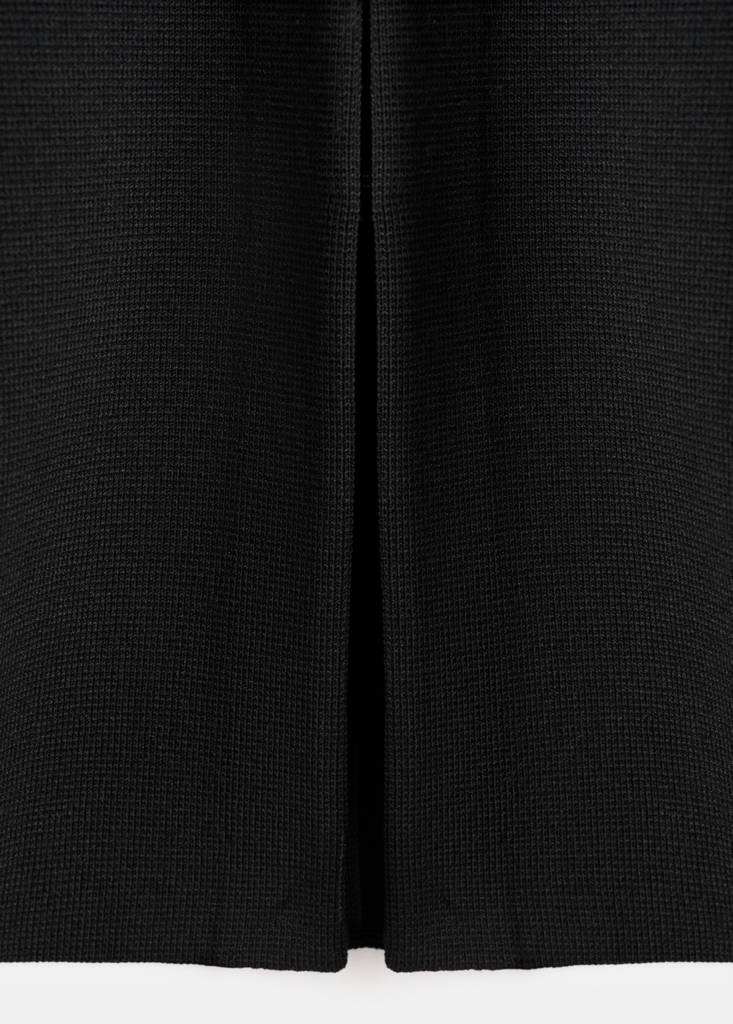 Oversized V-neck cardigan — Black