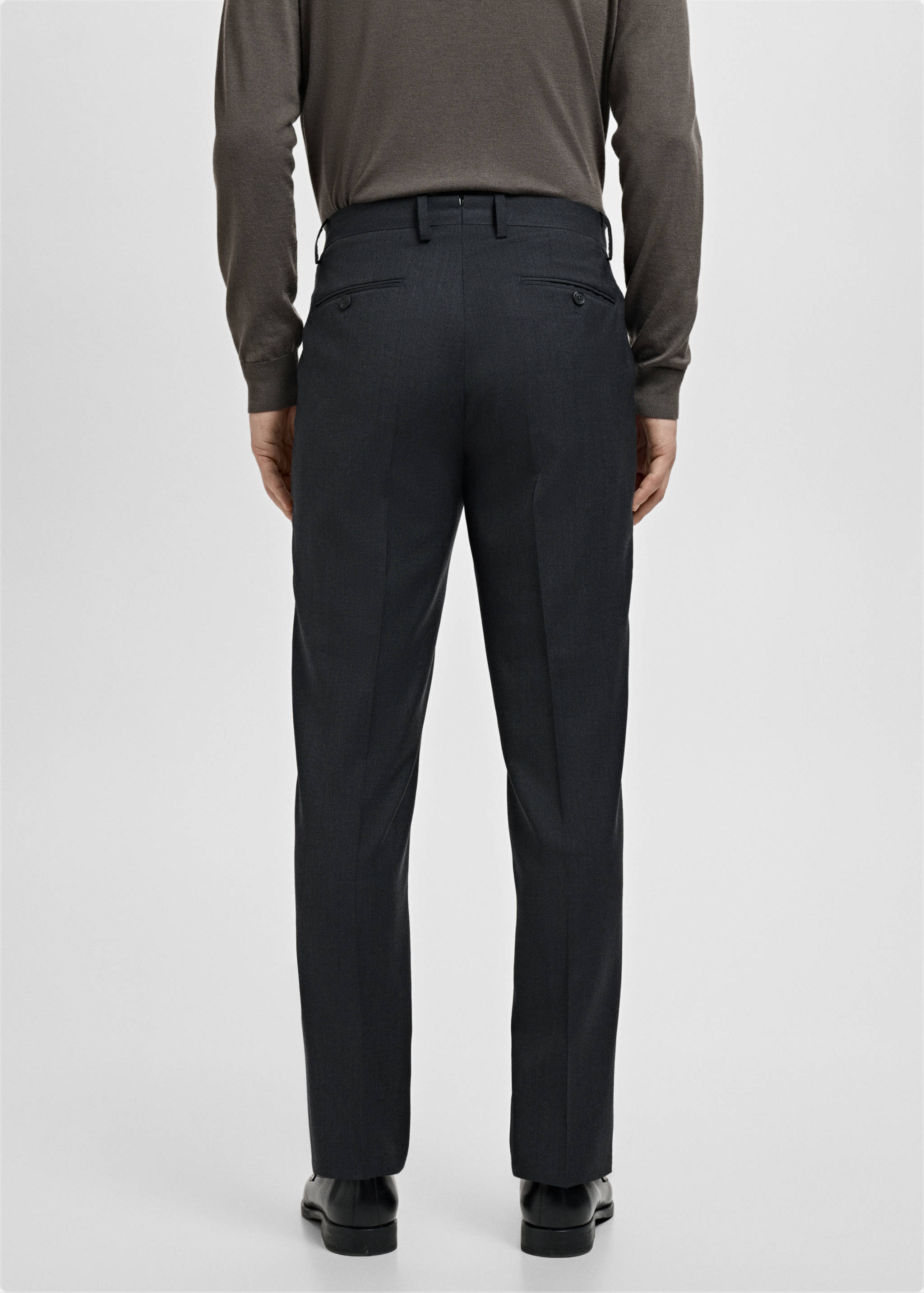 Turin 100% wool suit trousers - Reverse of the article