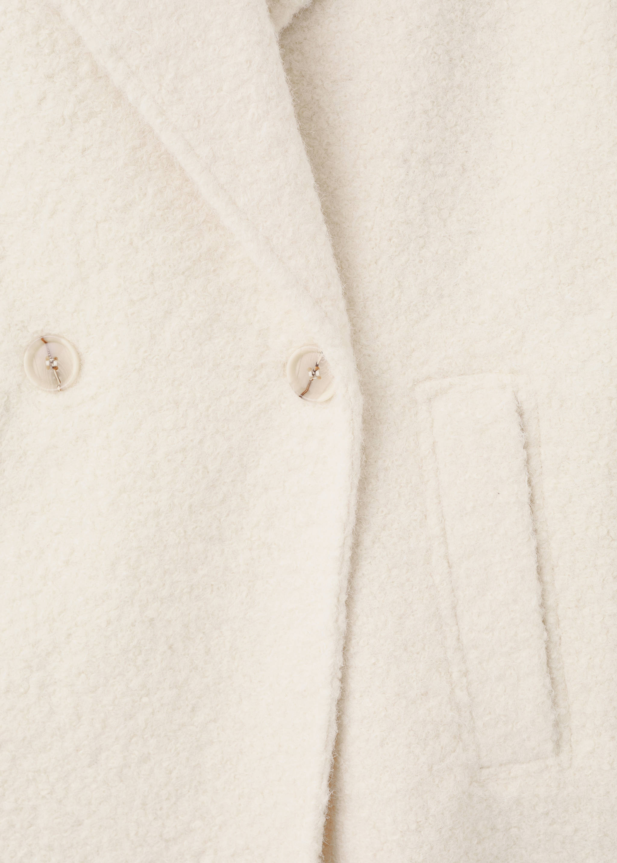 Lapels bouclé coat - Details of the article 0