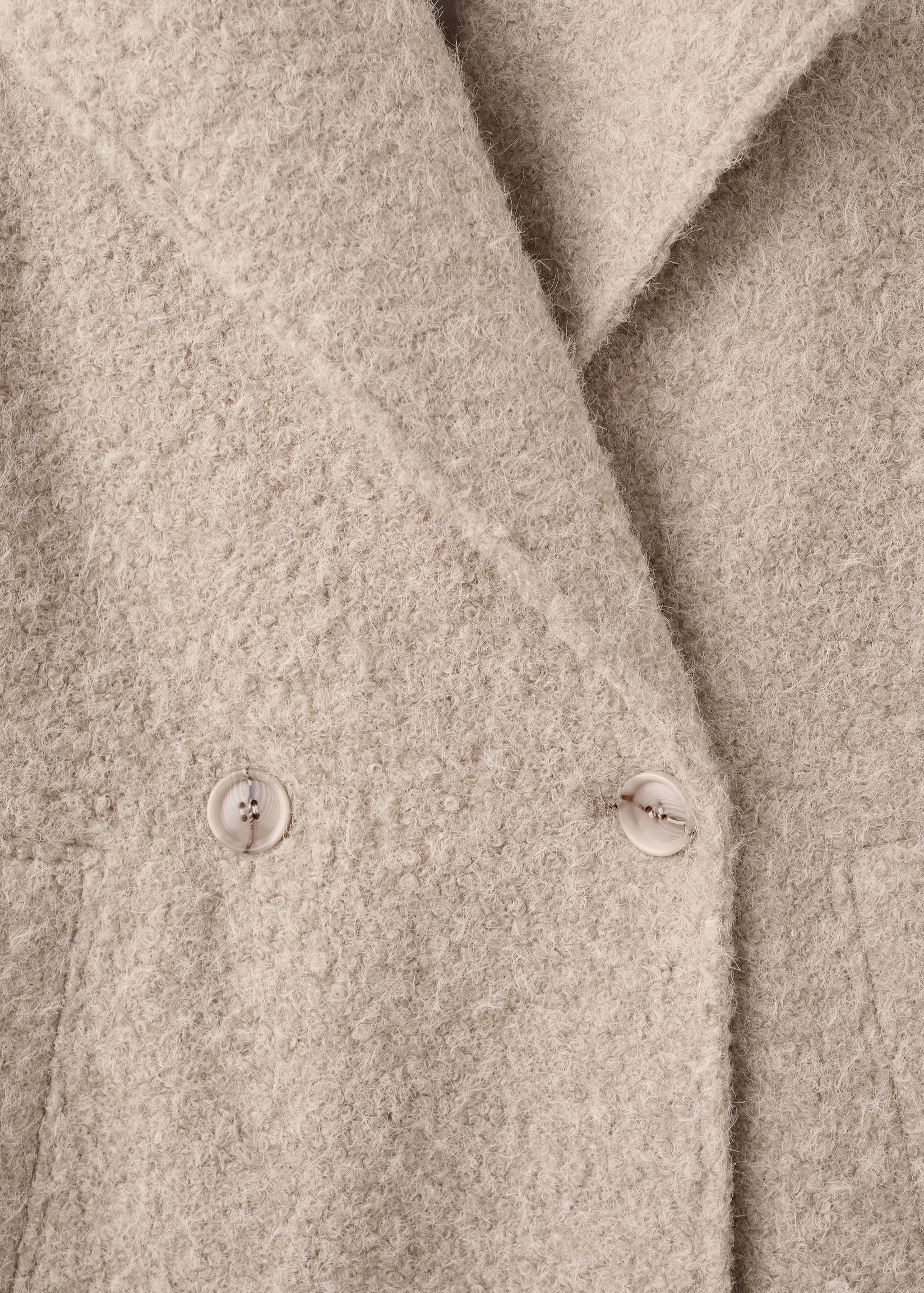 Lapels bouclé coat - Details of the article 0