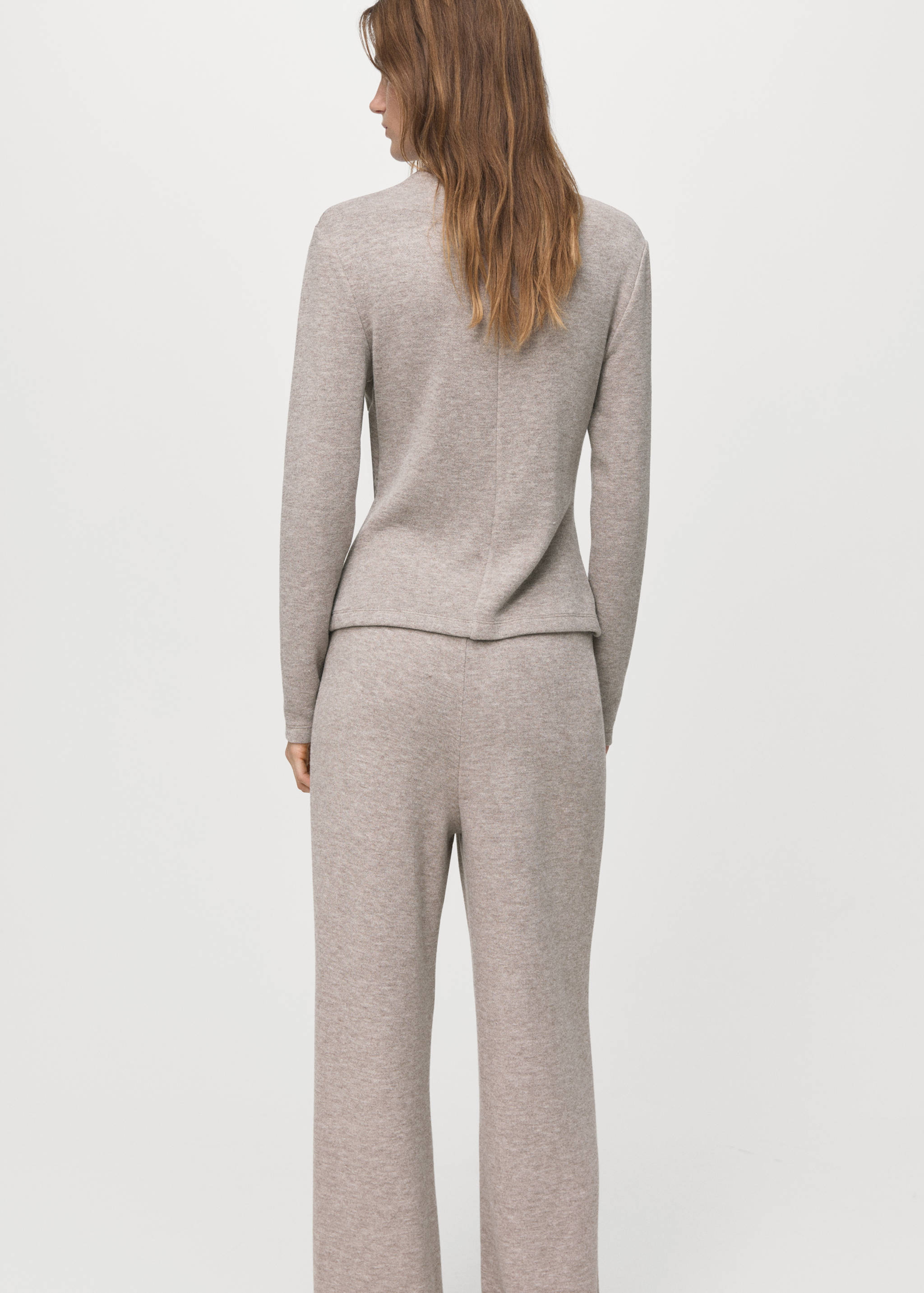 Fine-knit perkins-neck sweatshirt - Reverse of the article