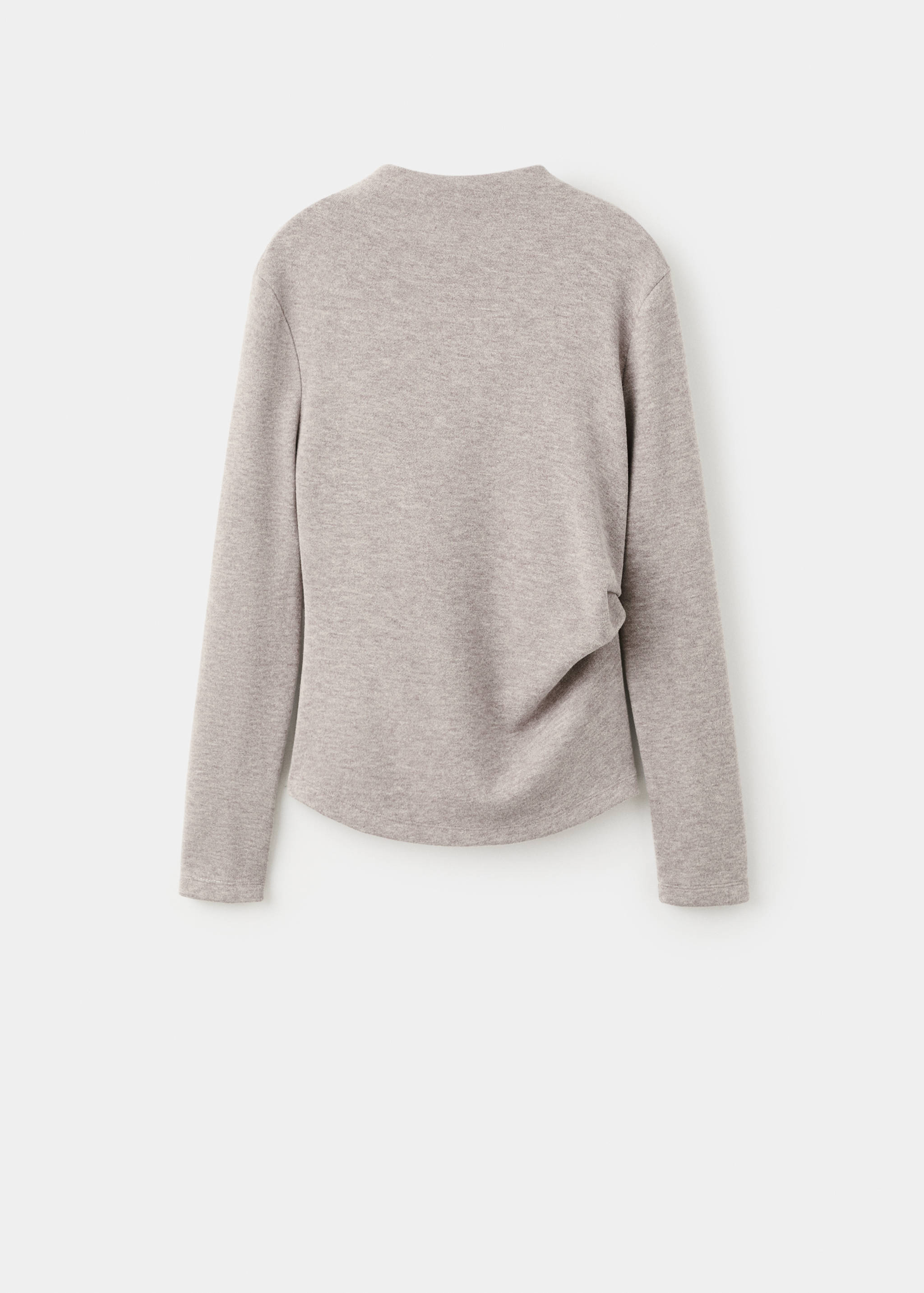 Fine-knit perkins-neck sweatshirt - Article without model