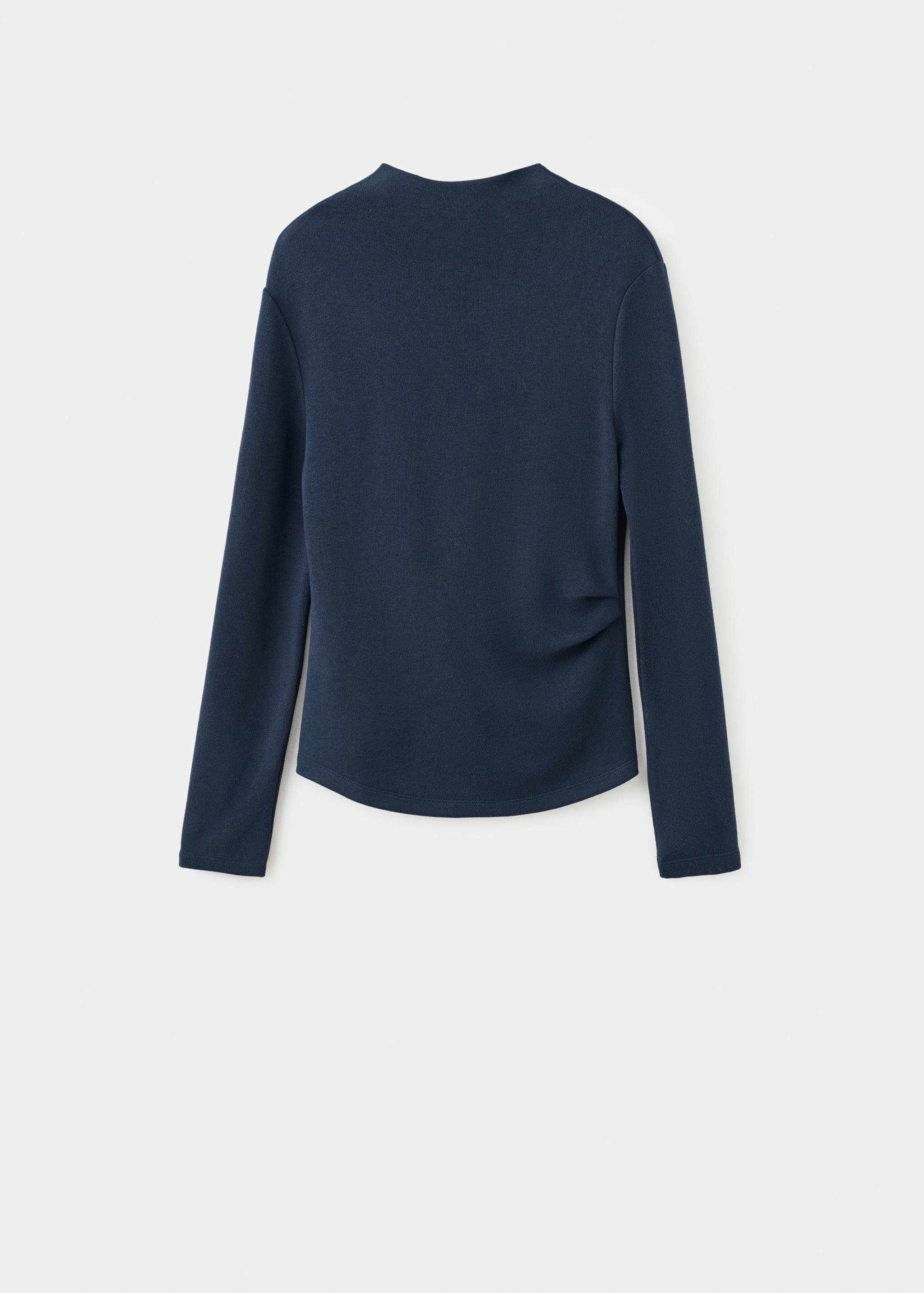 Fine-knit perkins-neck sweatshirt - Article without model