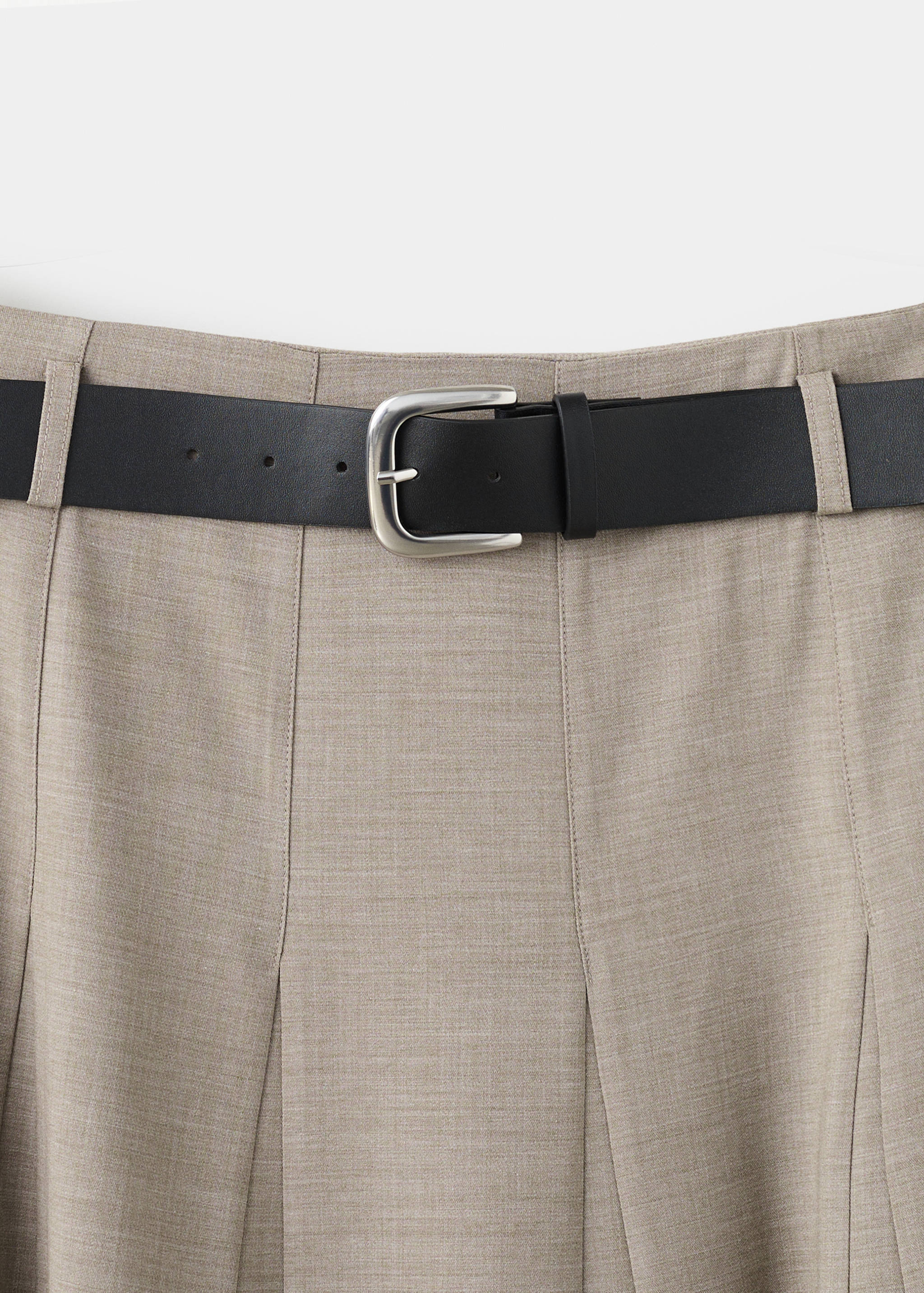 A-line skirt with godets and belt - Details of the article 8