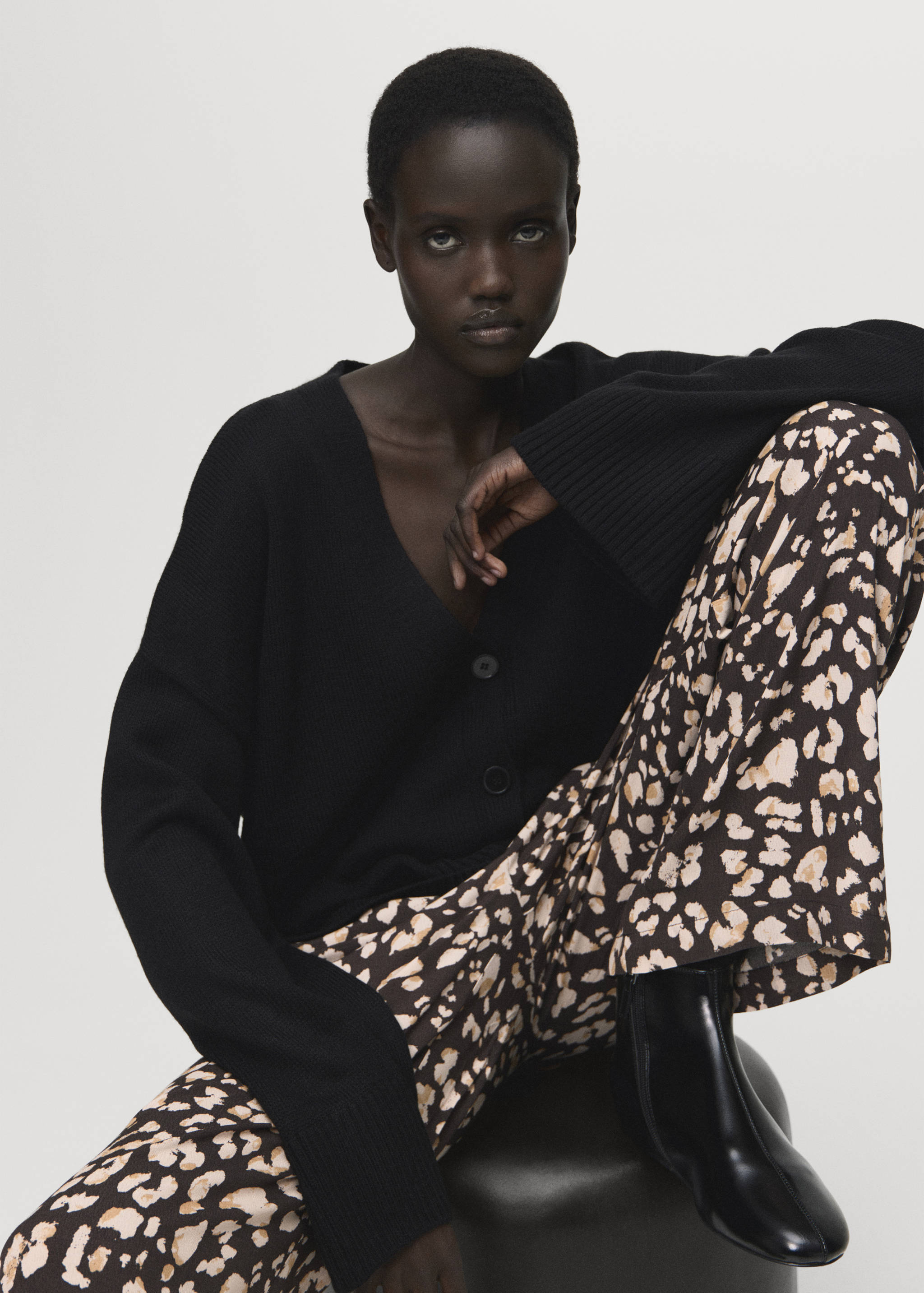 بنطلون بطبعة ذو خصر مطاطي - تفاصيل المنتج 2