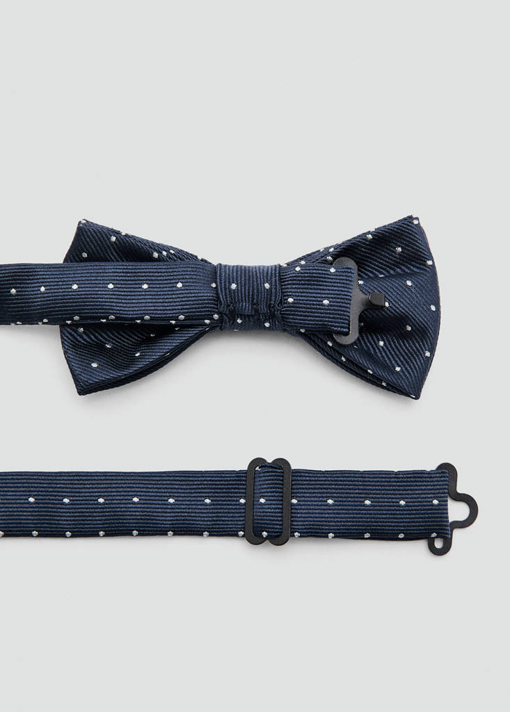 Polka-dots bow tie — Navy