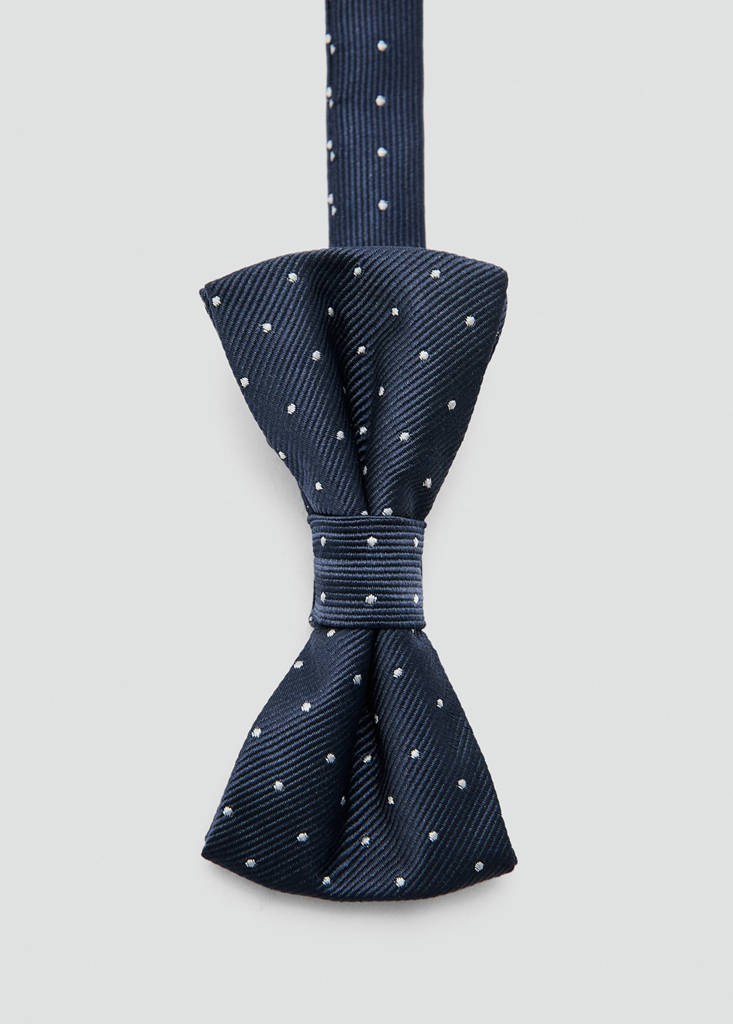 Polka-dots bow tie — Navy
