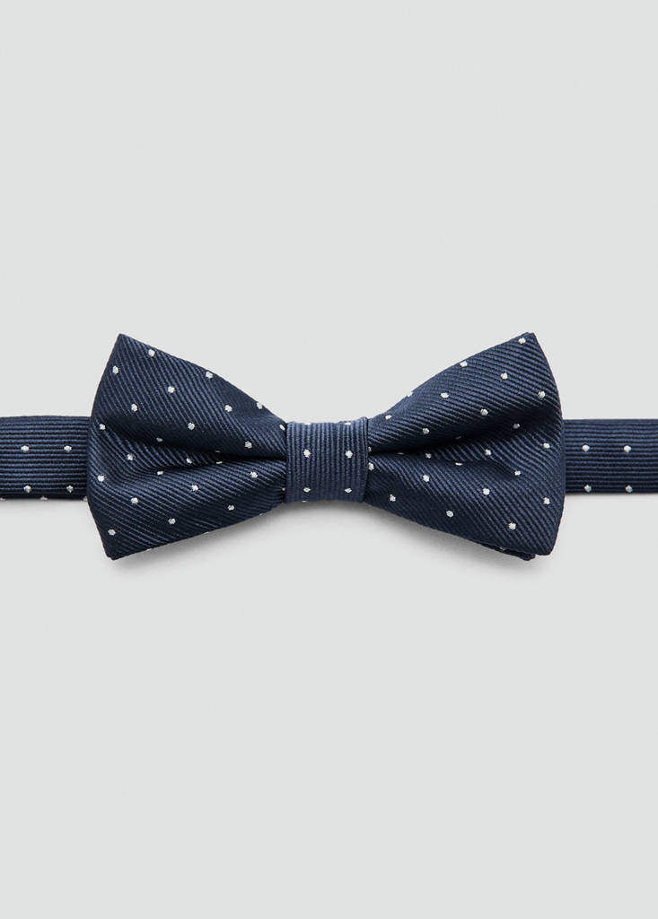Polka-dots bow tie — Navy