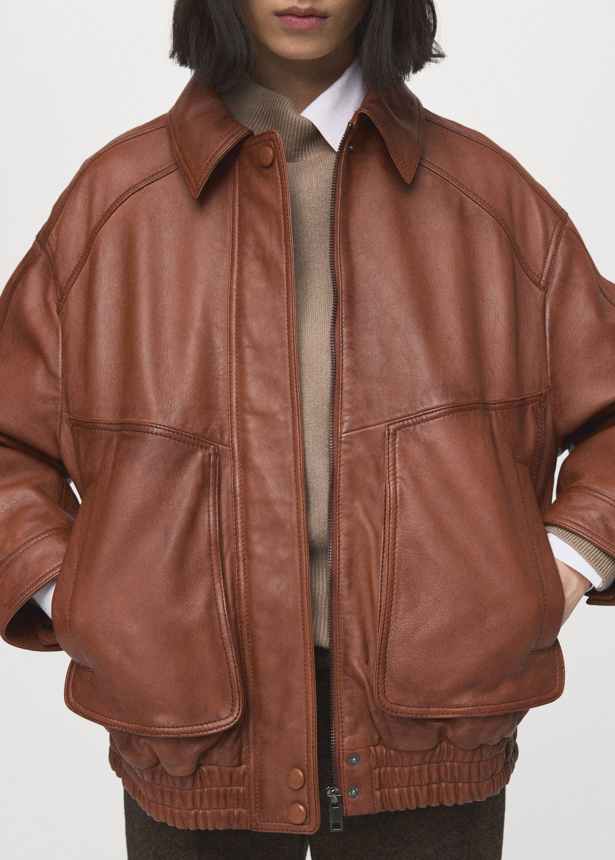 Veste cuir oversize - Détail de l'article 6