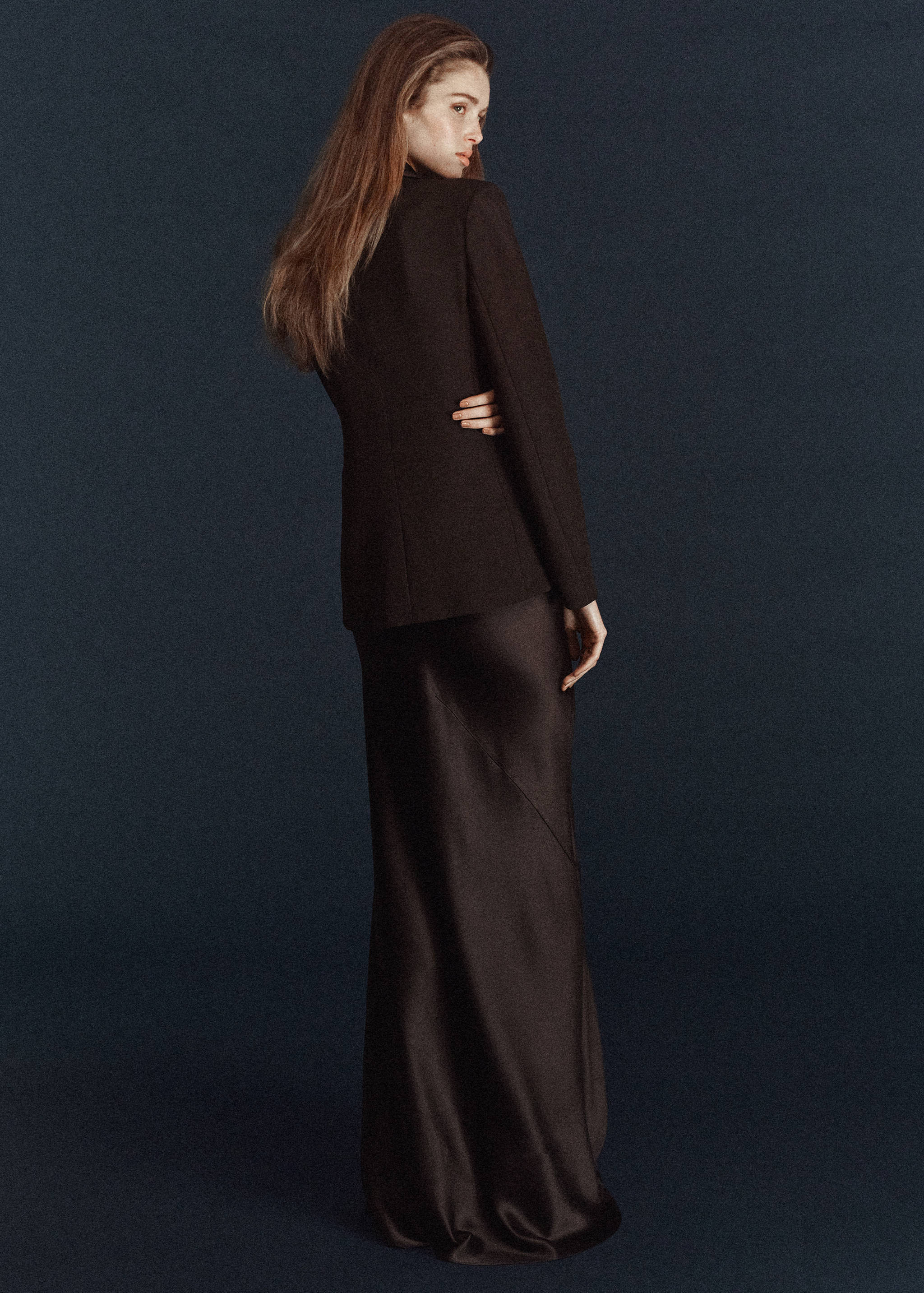 Blazer solapas satinadas - Reverso del artículo