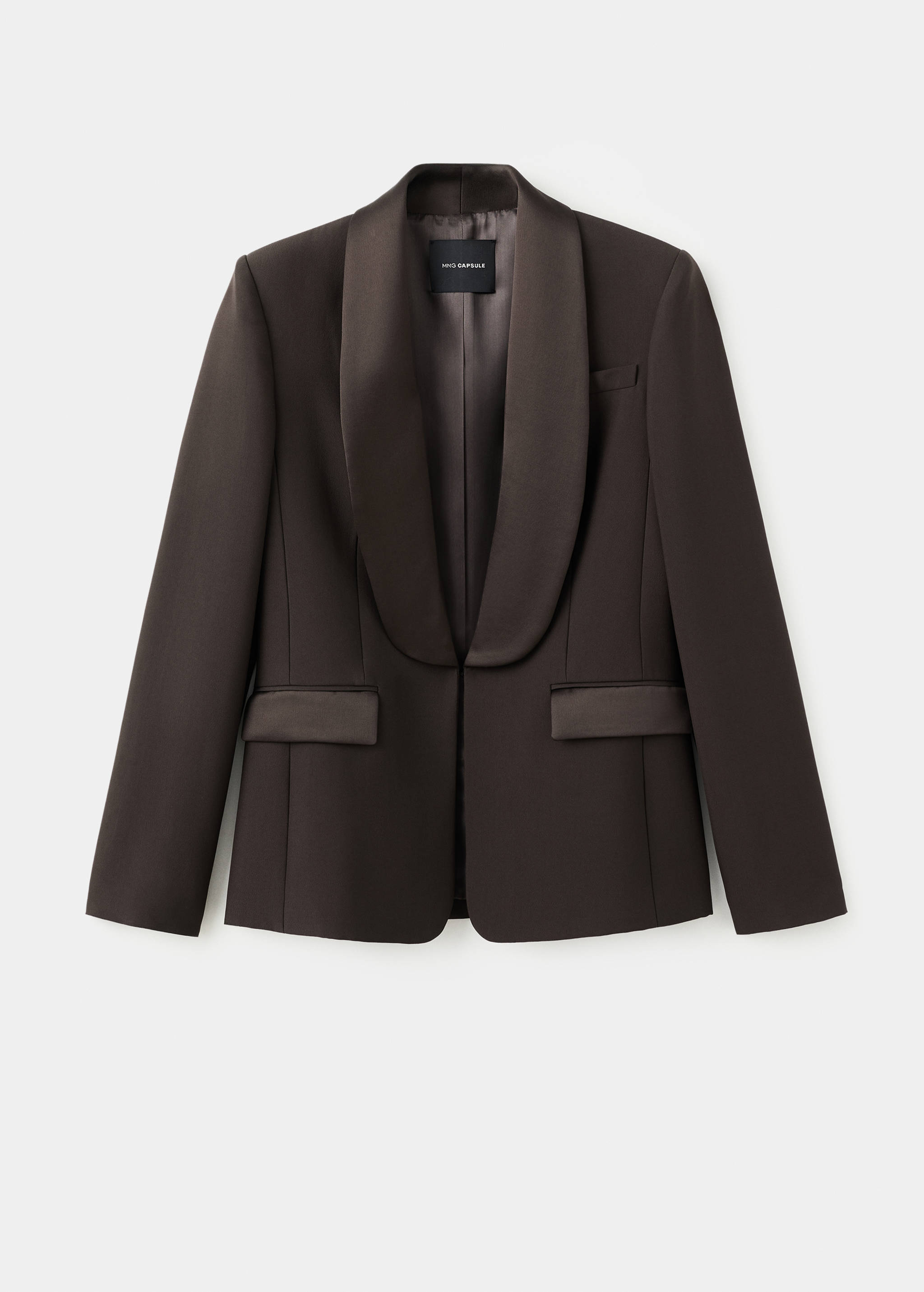 Satin jacket with lapels - Article without model