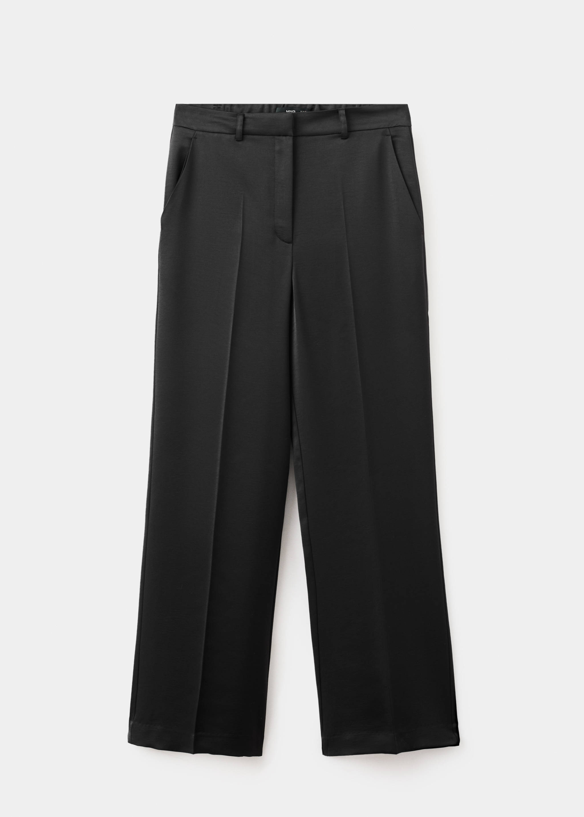 Satin straight-fit trousers - Article without model