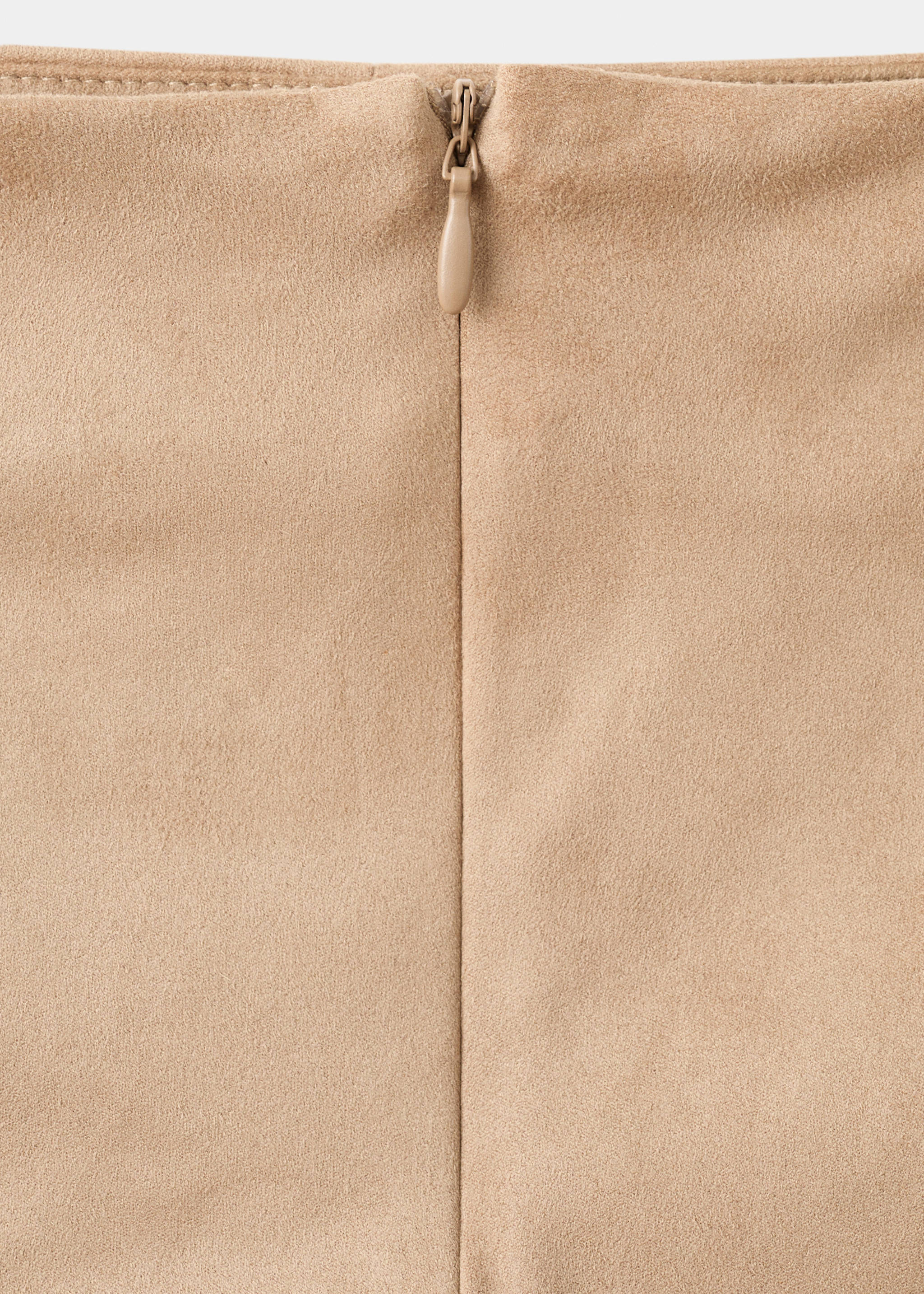 Короткая замшевая юбка с заклепками - Деталь изделия 0