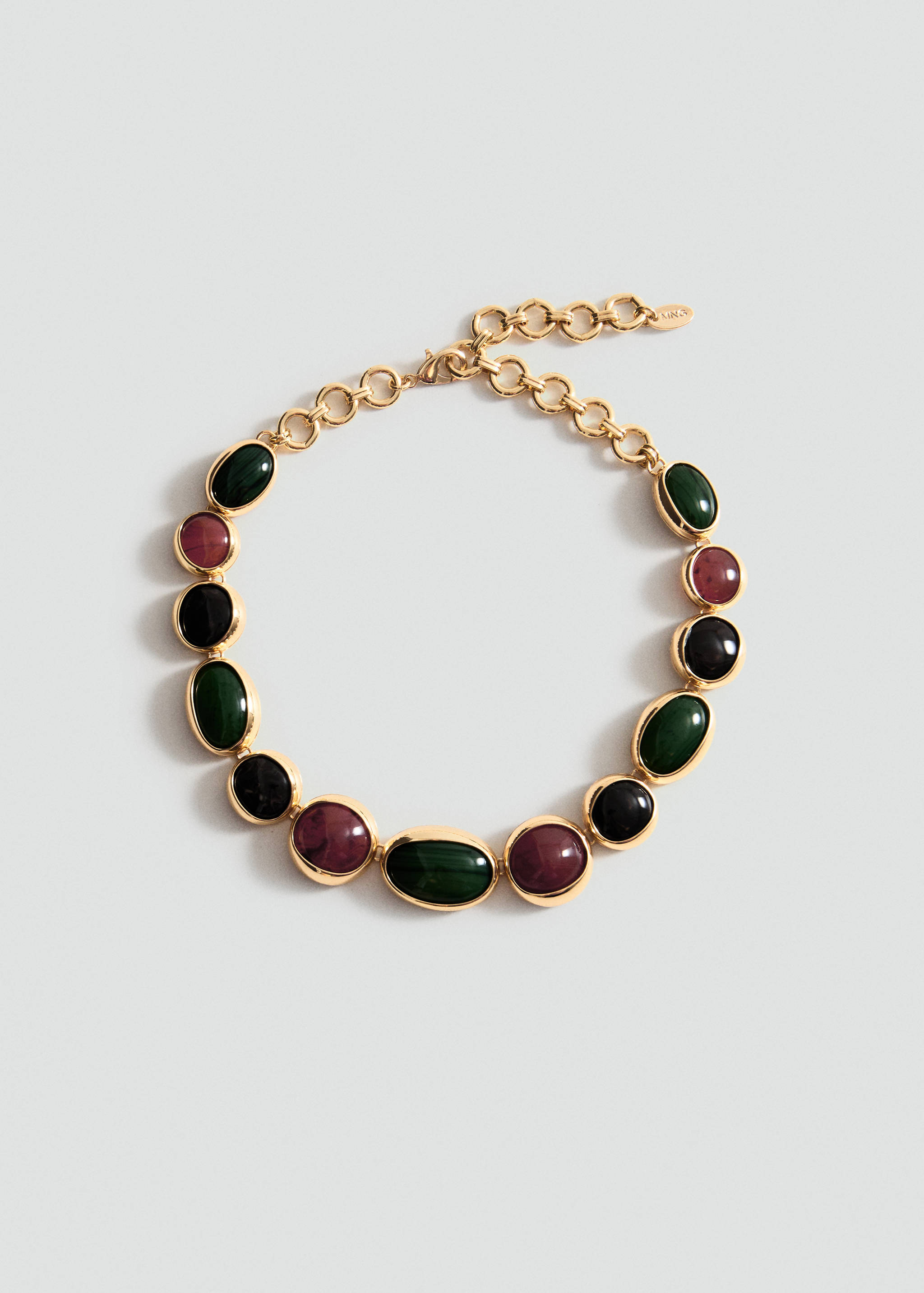 Combined-resin bead necklace - Article without model
