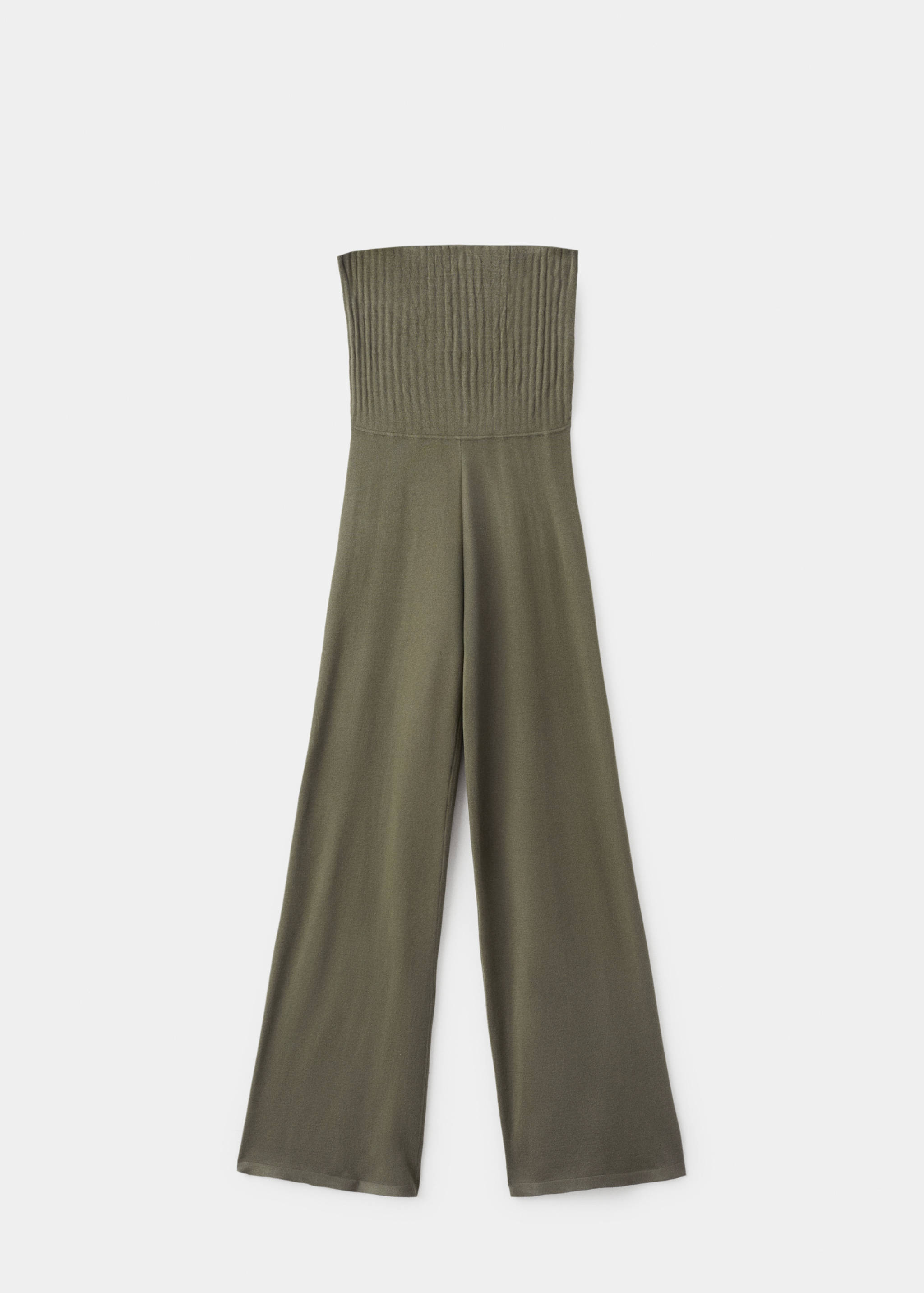 Straight-fit trousers with elastic waist - Article without model