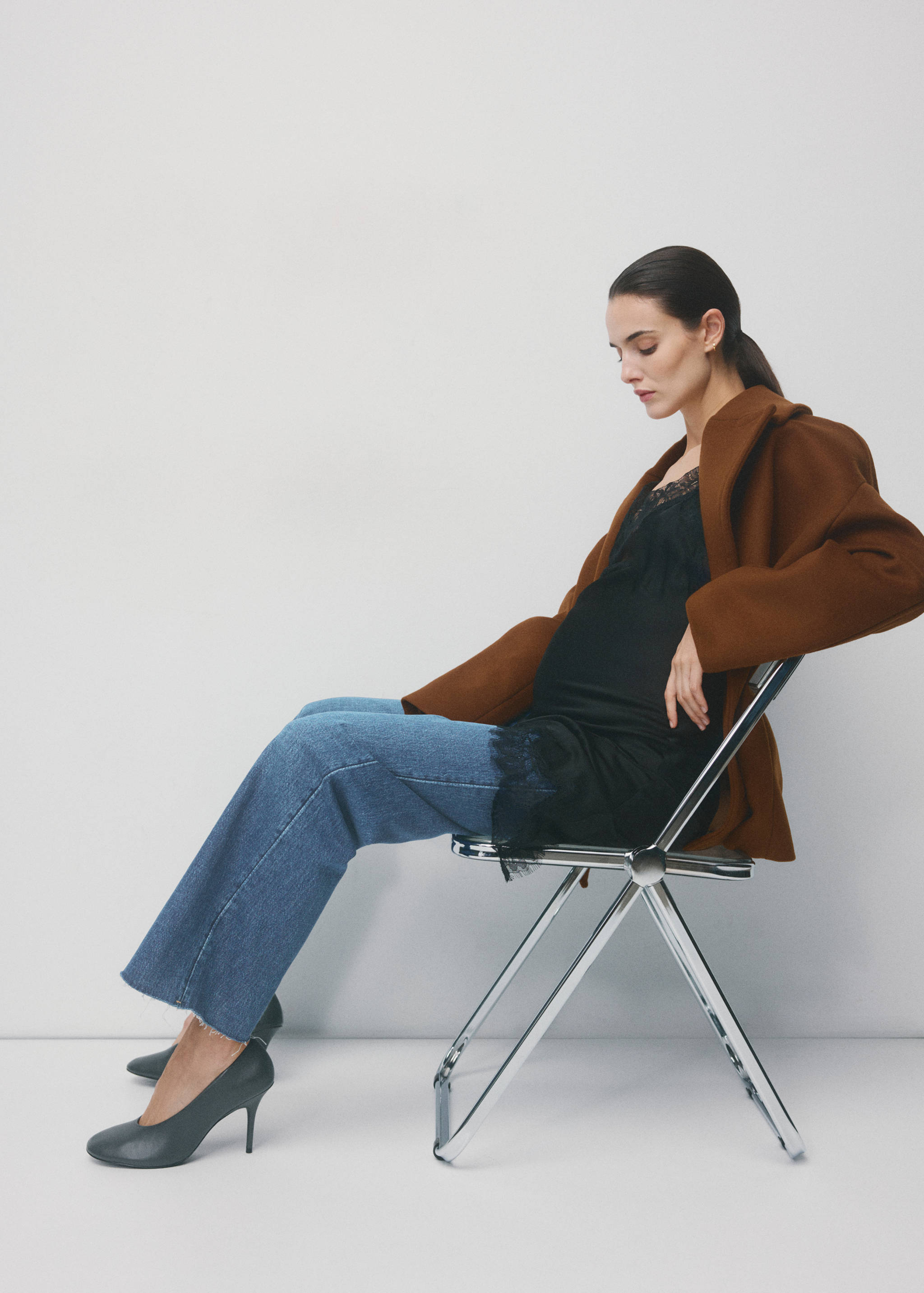 Wide leg maternity jeans - Details of the article 3