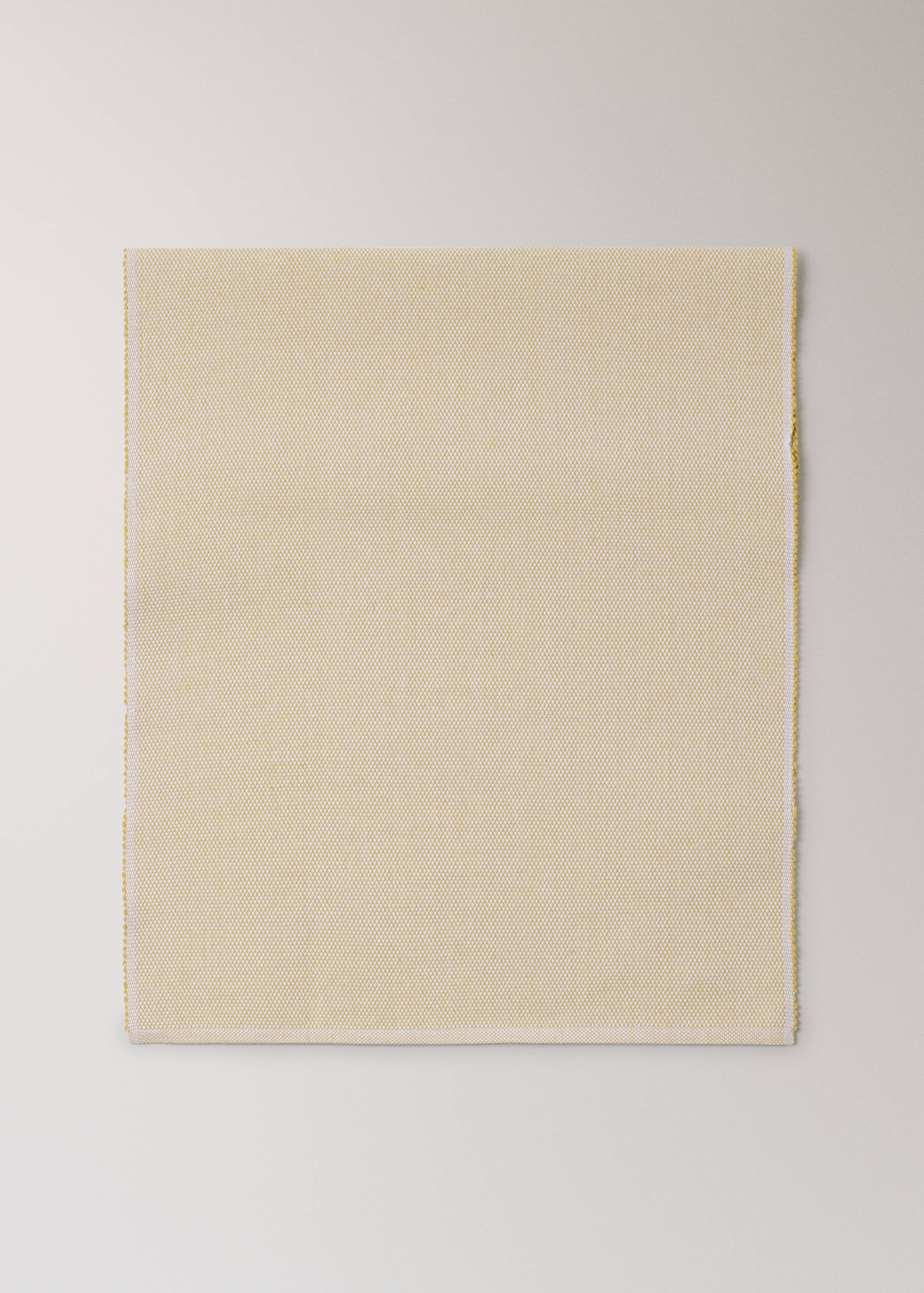 Cotton table runner with melange effect - Article without model