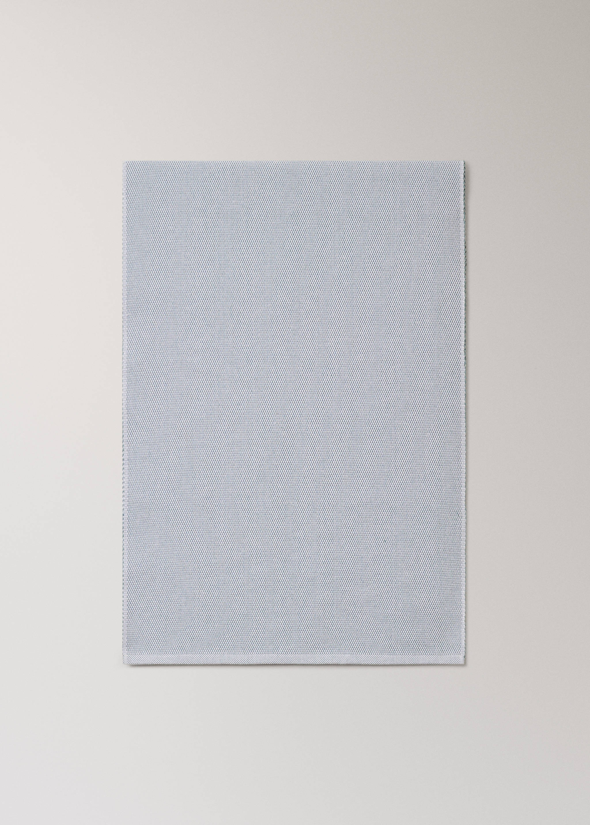 Cotton table runner with melange effect - Article without model