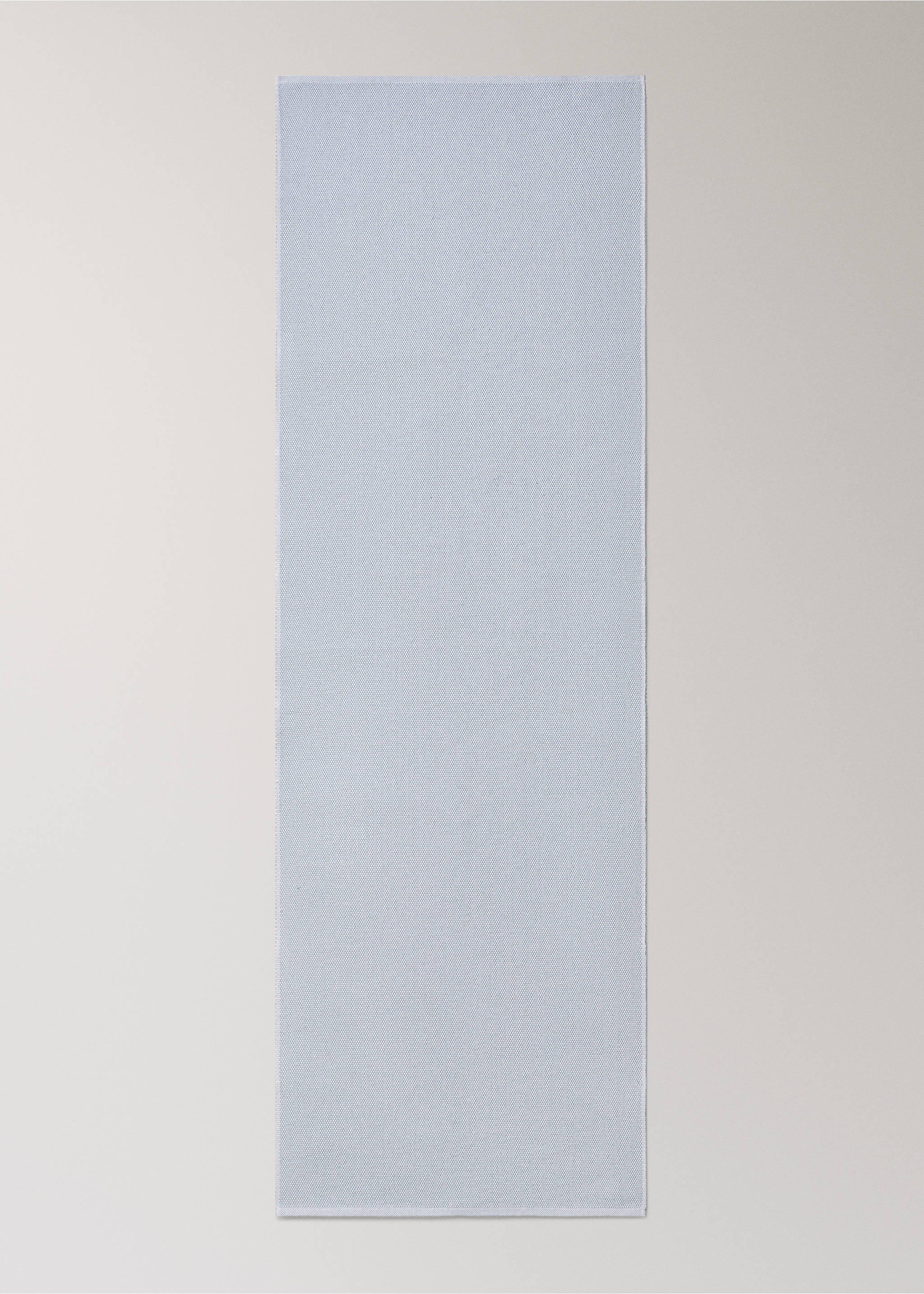 Tischläufer aus Baumwolle mit Melange-Effekt - Detail des Artikels 2, Blau. Ref: 27071309-00.