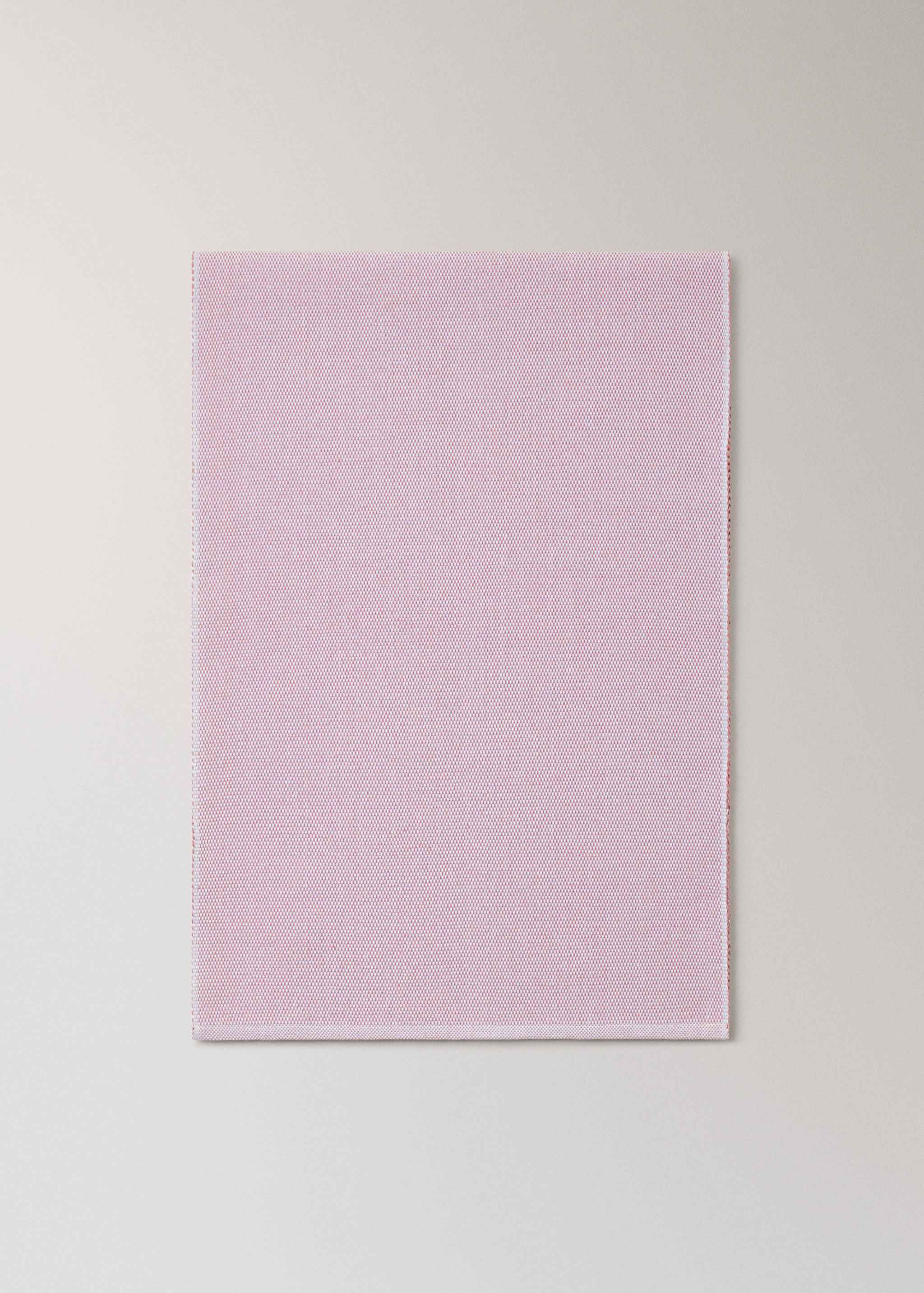 Cotton table runner with melange effect - Article without model