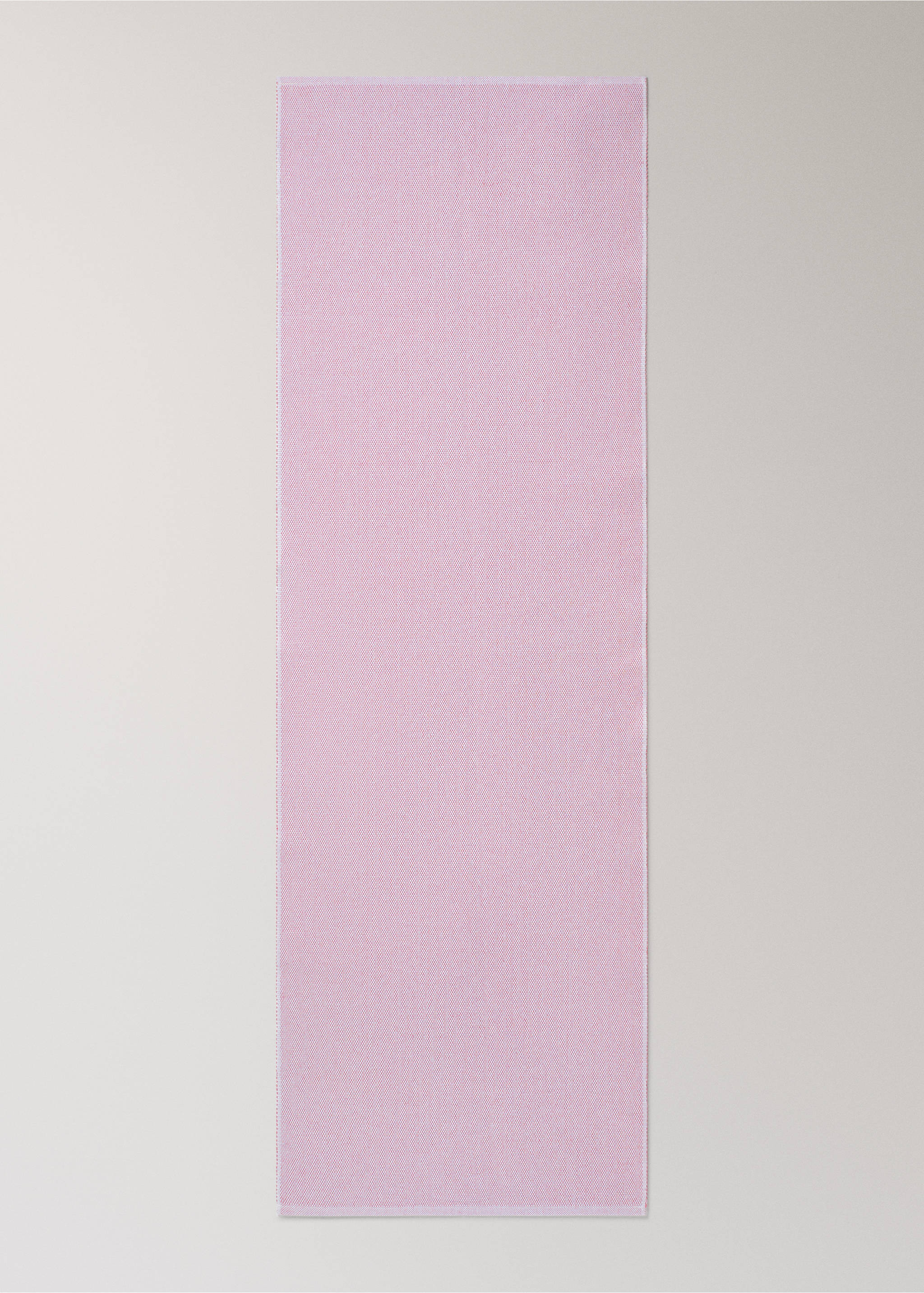 Tischläufer aus Baumwolle mit Melange-Effekt - Detail des Artikels 2, Rosa. Ref: 27071309-00.