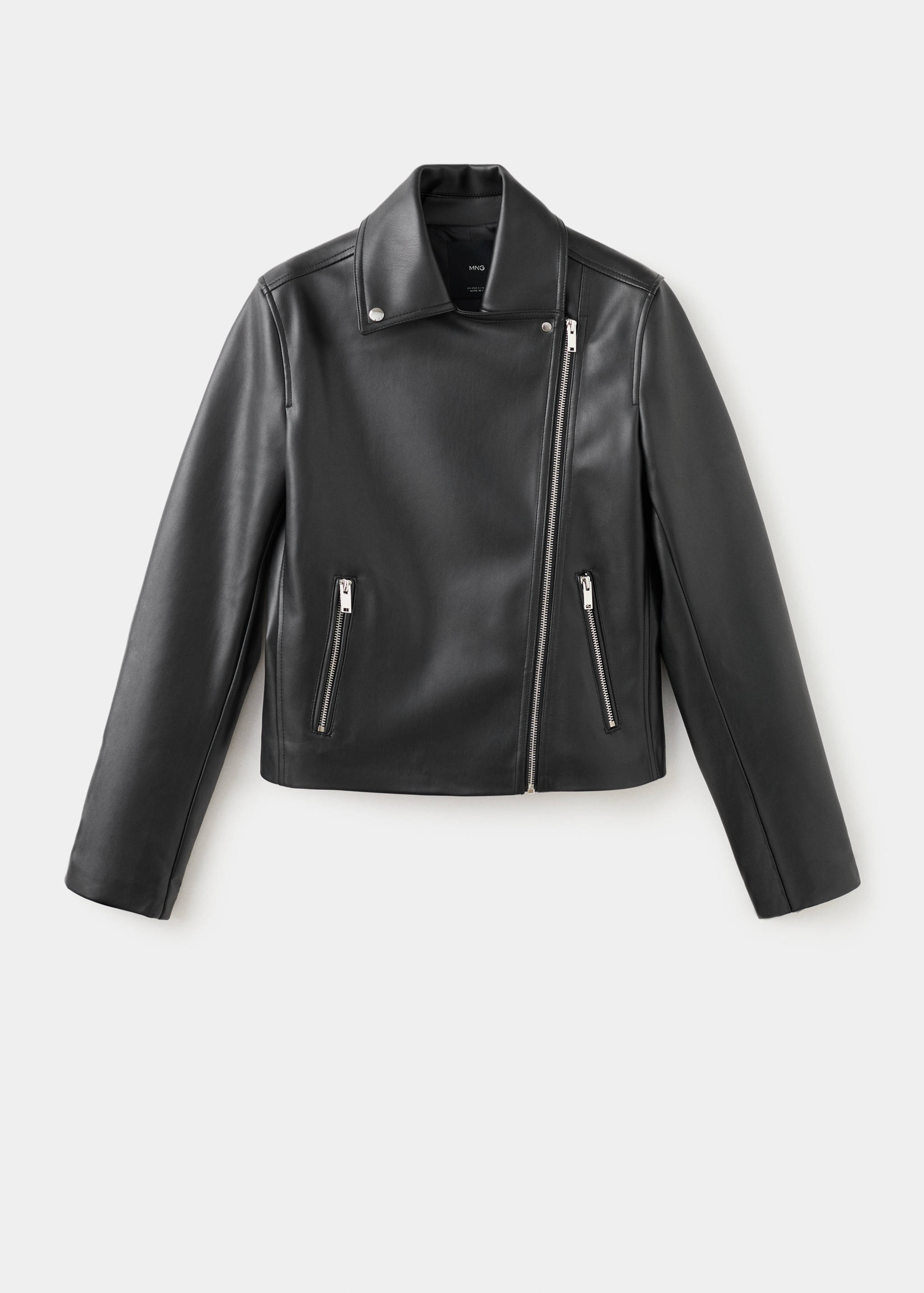 Veste biker cuir synthétique - Article sans modèle