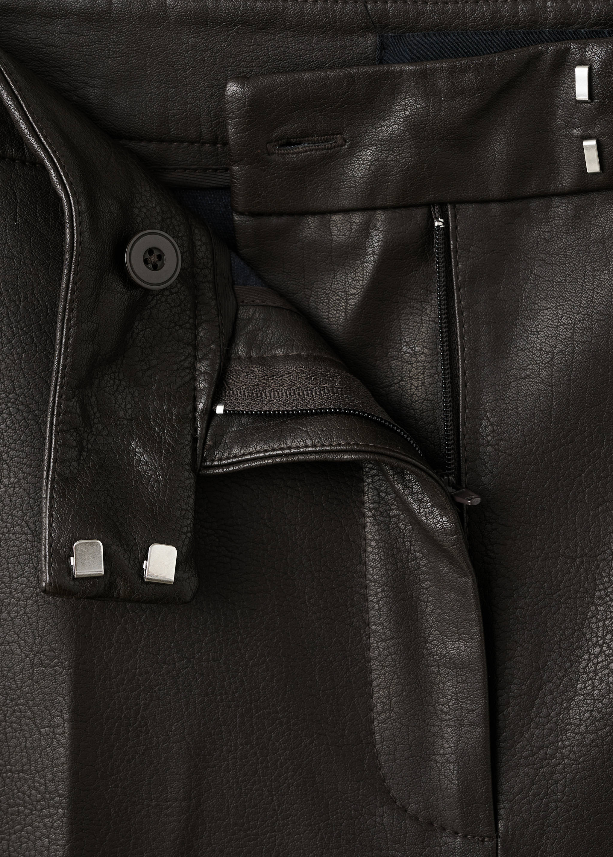 Pantalon large en cuir synthétique - Détail de l'article 8