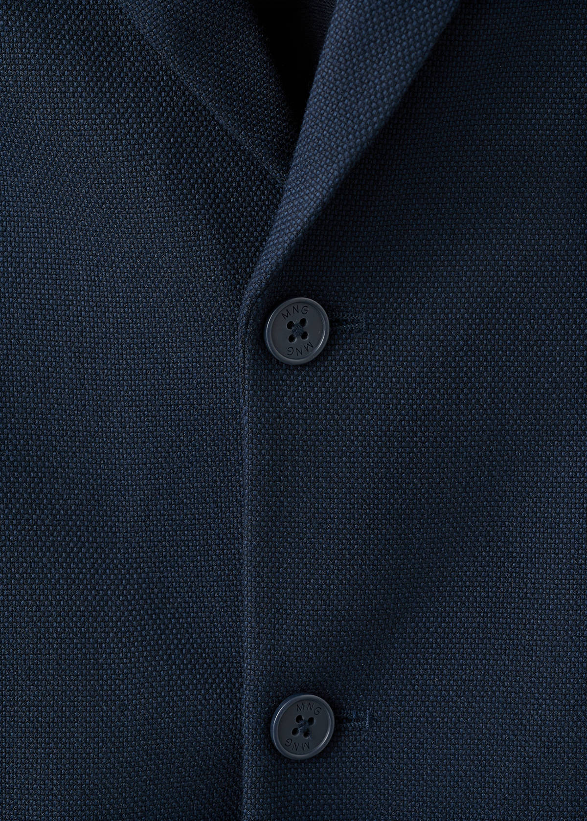 Straight-fit suit jacket — Navy