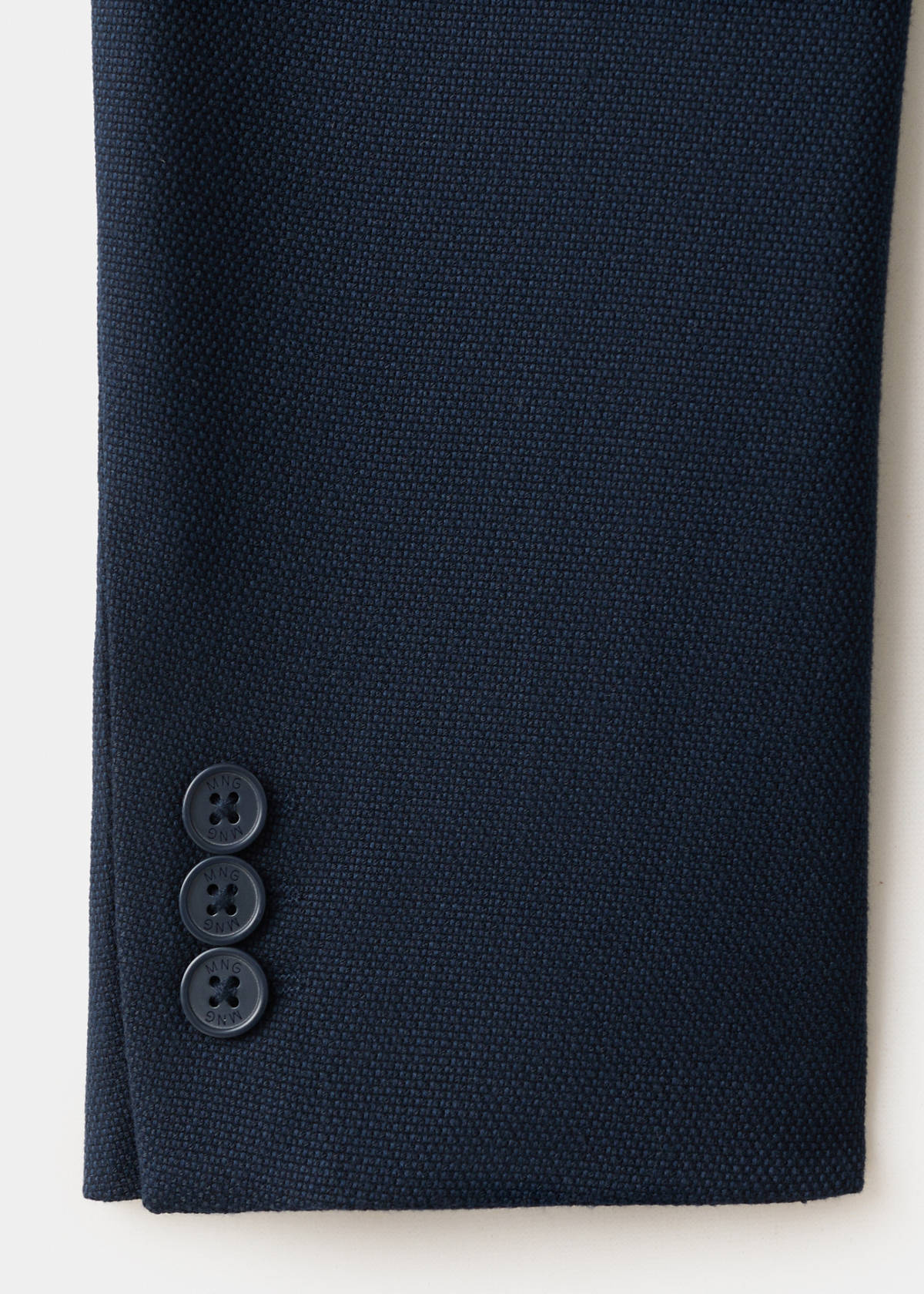 Straight-fit suit jacket — Navy