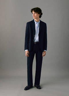 Straight-fit suit jacket — Navy 12