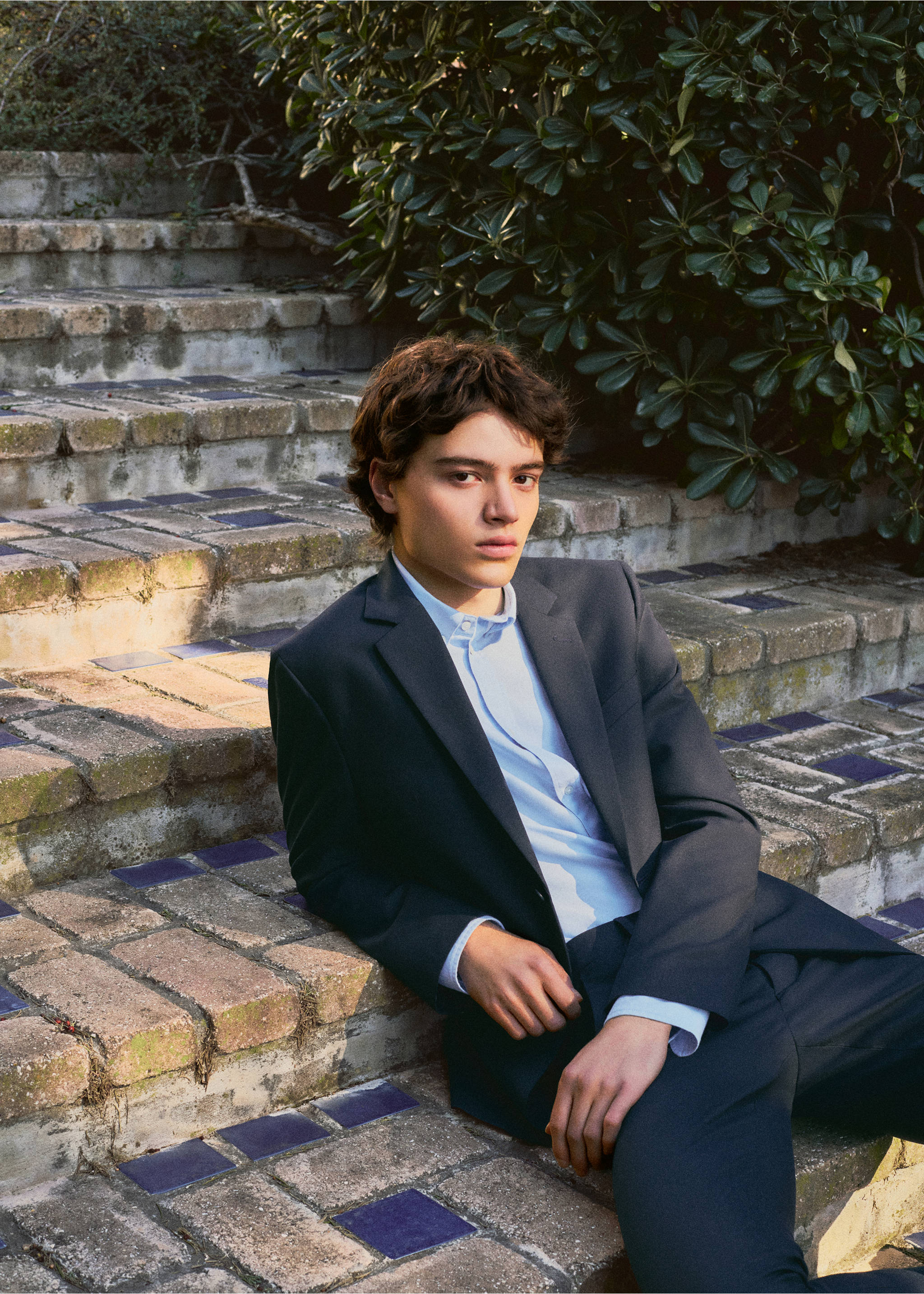 Americana traje recta - Detalle del artículo 5, Azul marino. Ref: 27071315-00.