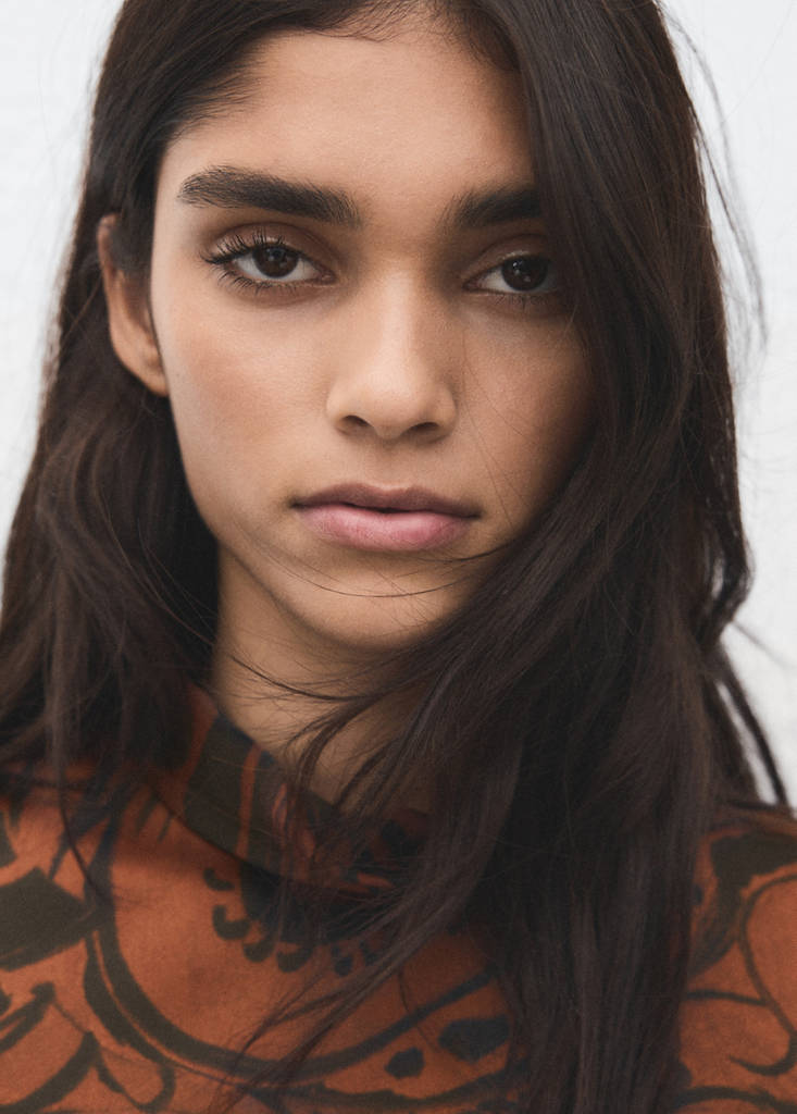 Paisley-print satin dress — Burnt Orange