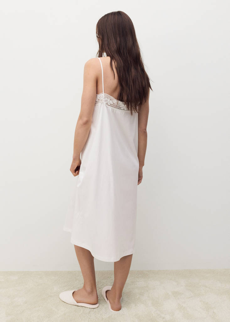 Cotton lace nightgown - thumbnail 10