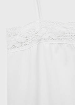 Cotton lace nightgown — White 8