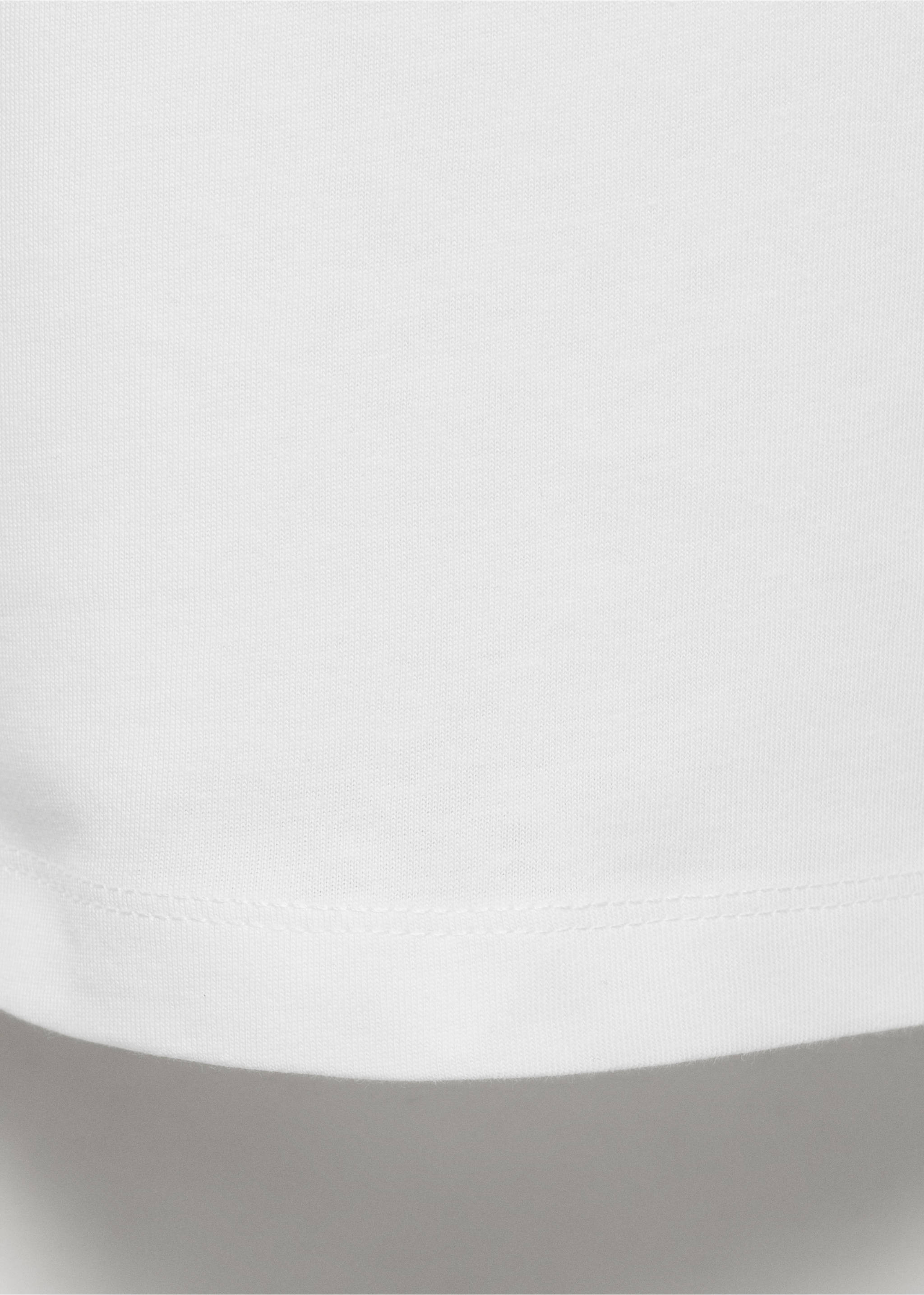 Cămașă de noapte din bumbac cu broderie din dantelă - Detaliu al articolului 0, Alb. Ref: 27071321-00.