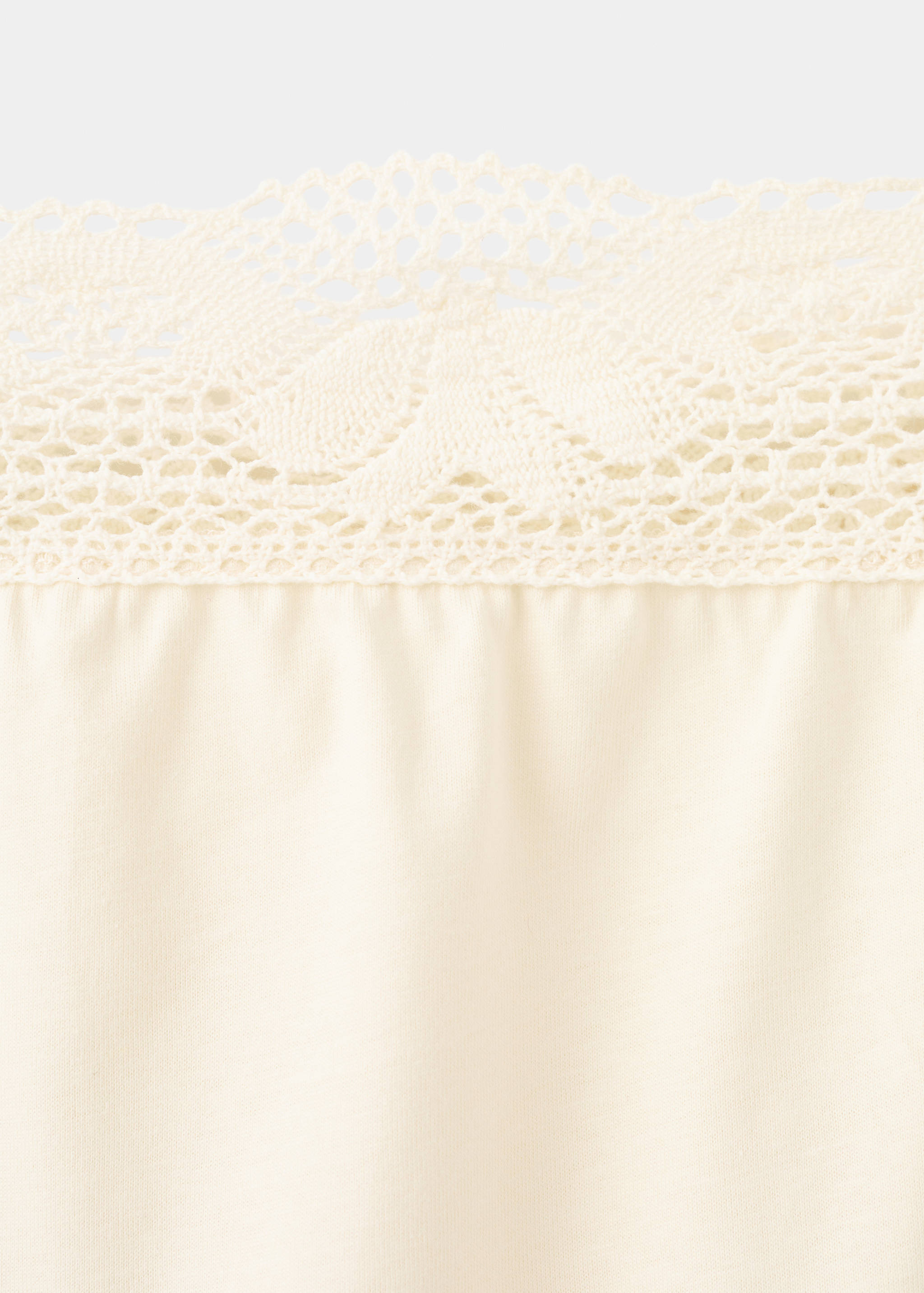 Nattkjole i bomull med blondekant - Artikkeldetalj 8