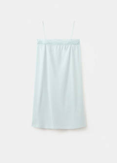 Cotton lace nightgown — Mint Green 6