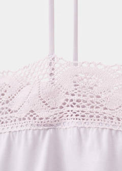 Cotton lace nightgown — Lilac 7
