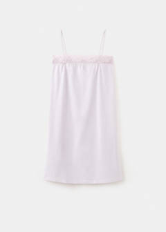 Cotton lace nightgown — Lilac 5