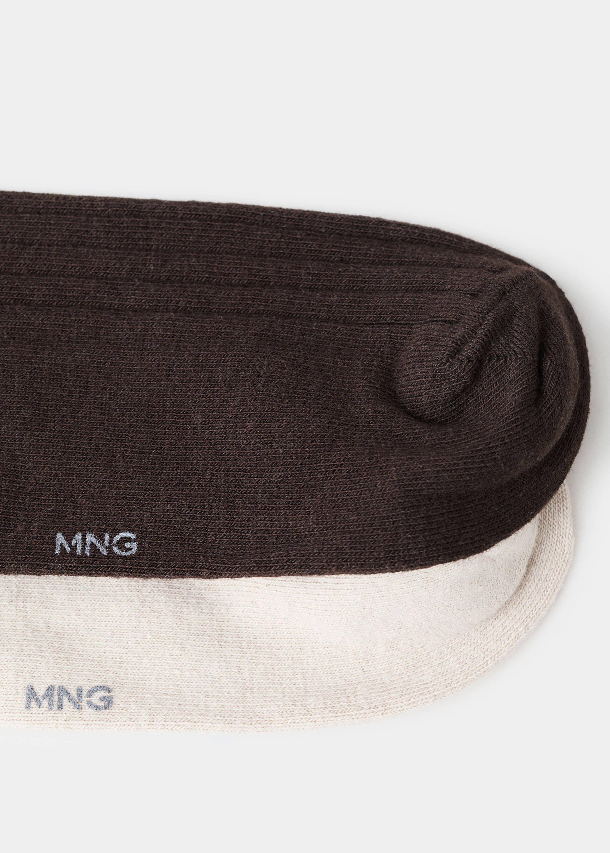 Pack of 2 ribbed cotton socks - Details of the article 0